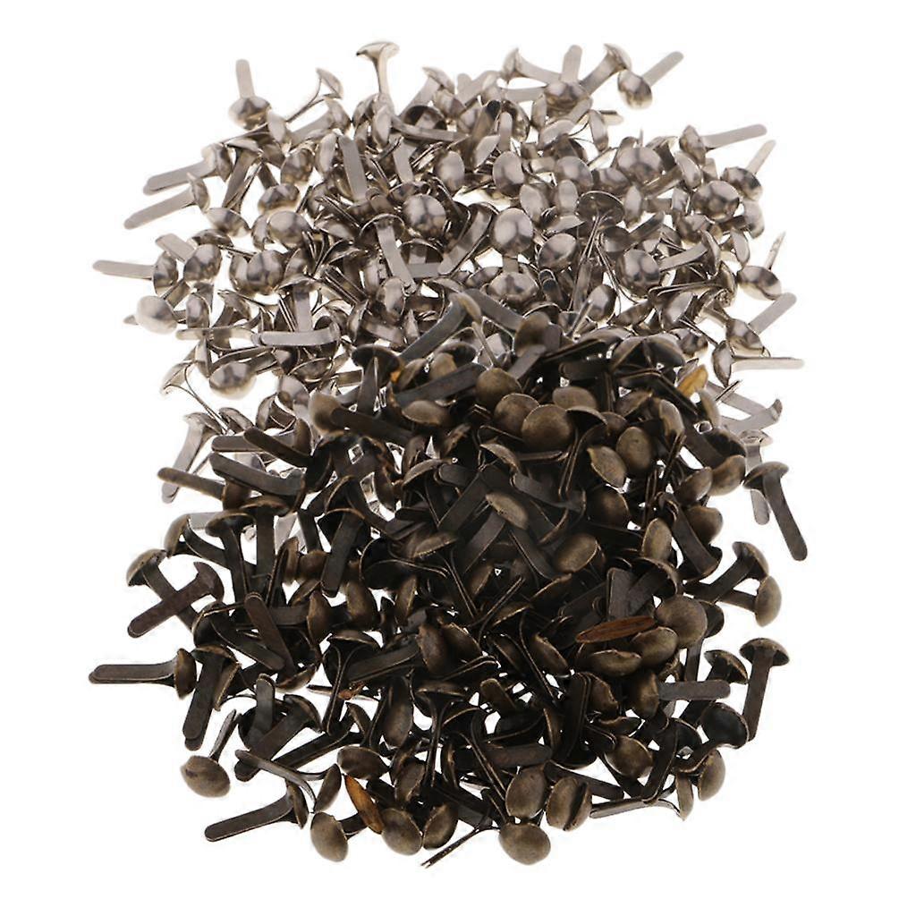 400Pcs Fer Métal Brads Papier Attaches Embellissement Scrapbooking Party