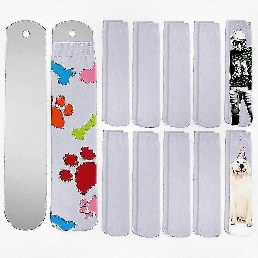 Printable Blank Socks for Dye Sublimation with Jig, Perfect for DIY Projects and Custom Designs on Footwear