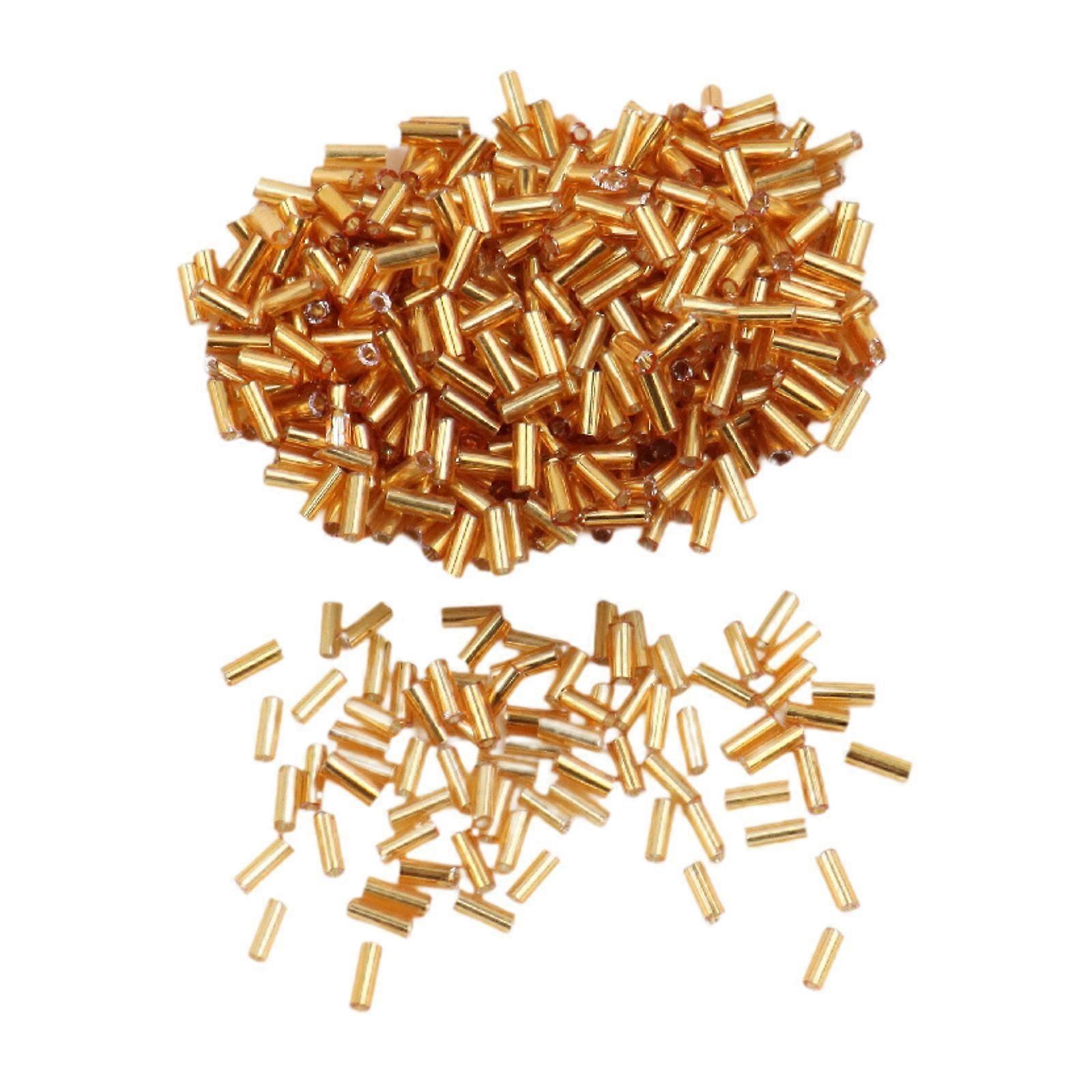 300x Cam Tüp Boncuklar, Takı Yapımı için 6mm El Yapımı Gevşek Ara Boncuklar, Küçük