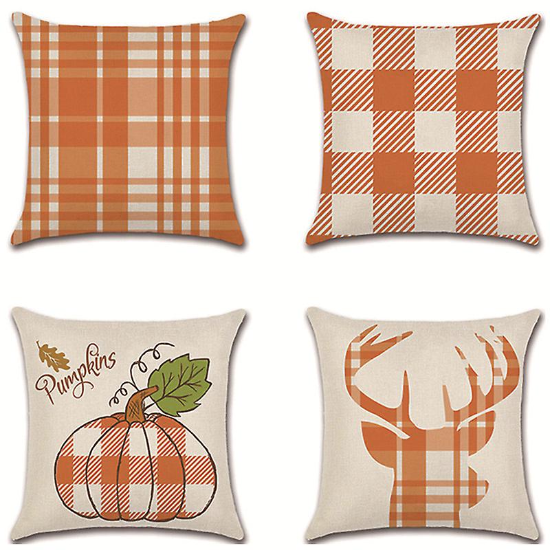 Plaid Print Pillowcase
