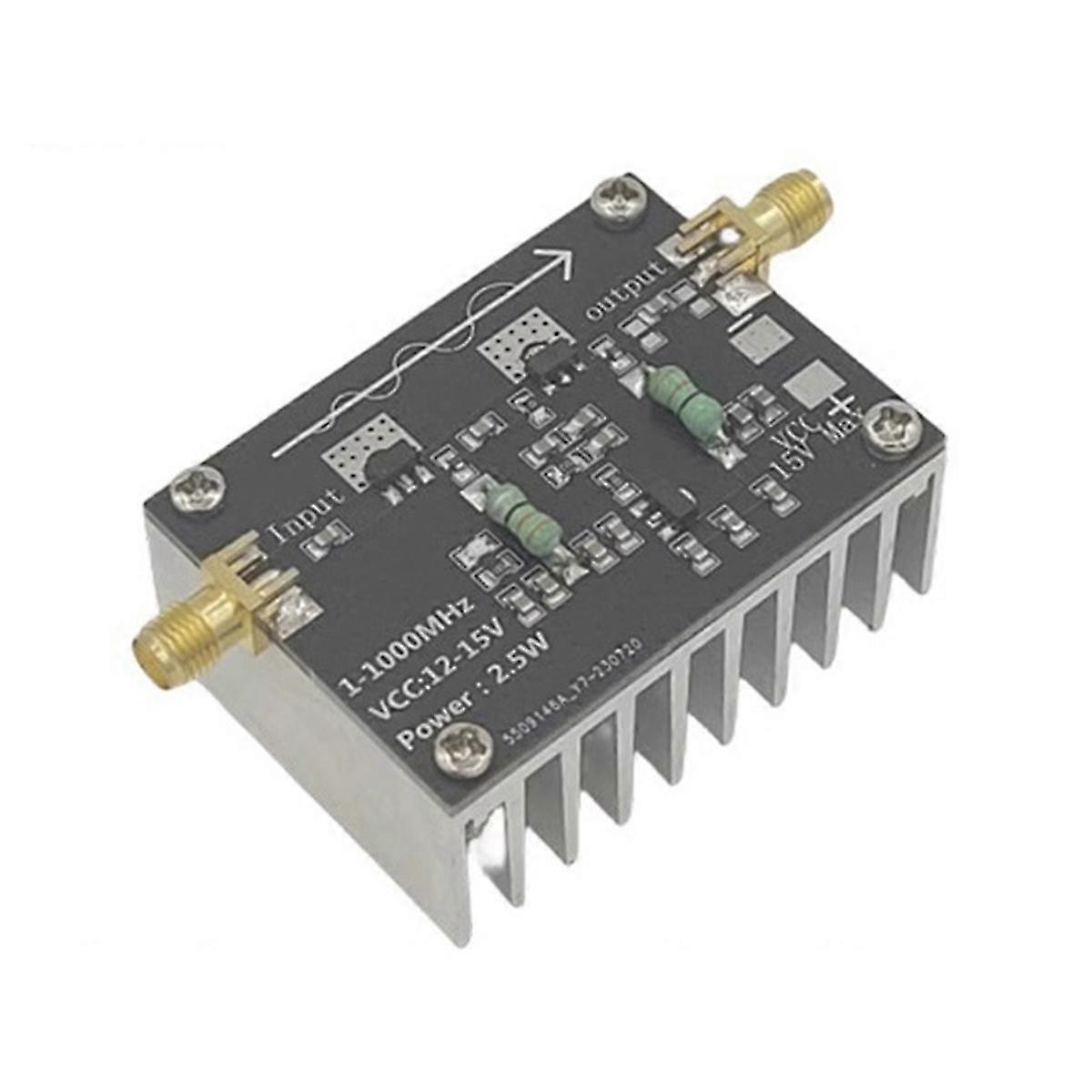RF Power Amplifier 1-1000MHz/2.5W HF VHF UHF FM Frequency Modulation Power Amplifier Module