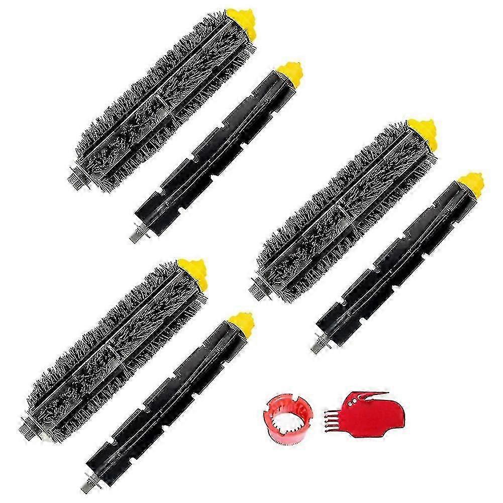 3 Pair Of Bristle & Flexible Beater Brush Set For Irobot Roomba 600