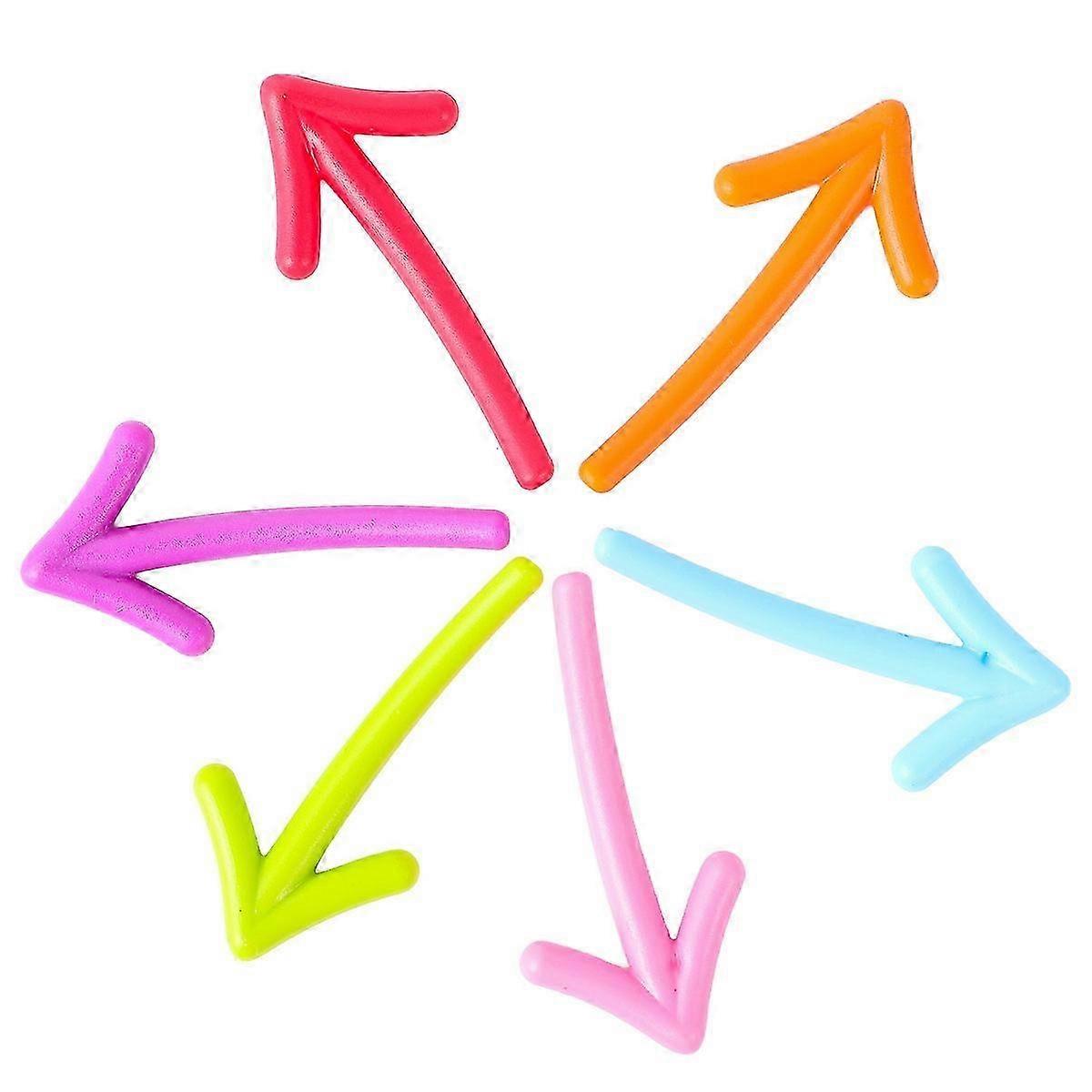 6pcs Colorful Arrow Magnetic Refrigerator Magnetic Sticker Set Fridge Stickers Decoration Colorful