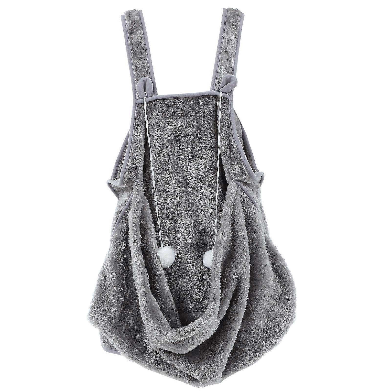 Cat Holding Apron, Soft Coral Fleece Pet Carrier Bag with Pocket Design for Small Pets, Safe and Comfortable for Home Use and Grooming