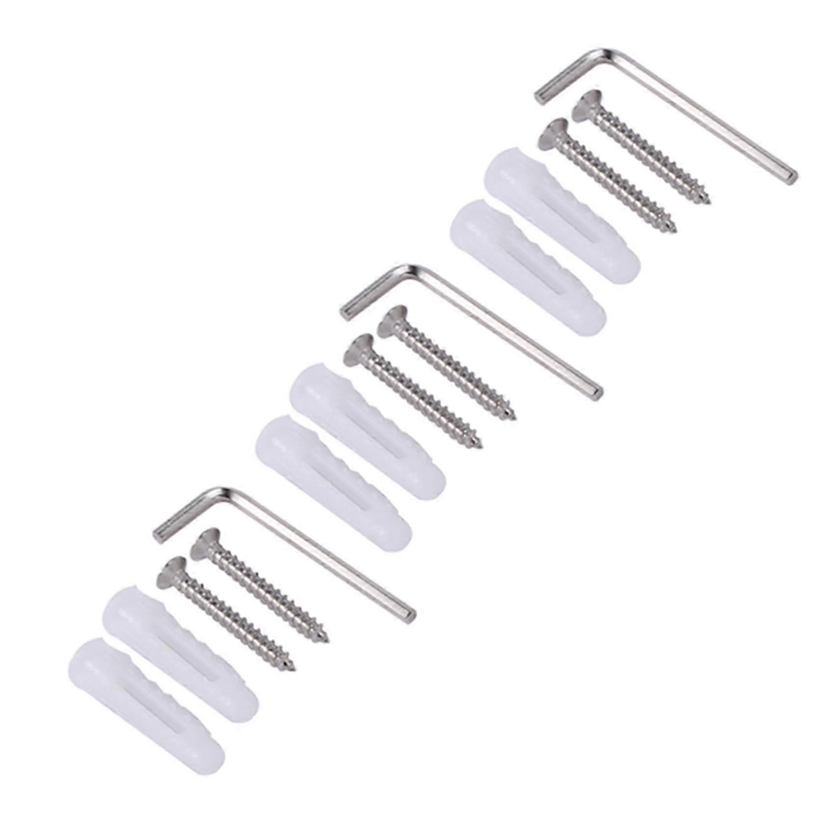 3ピースゴールドブラッシュドモダンバスルームハードウェアセットタオルリング付き