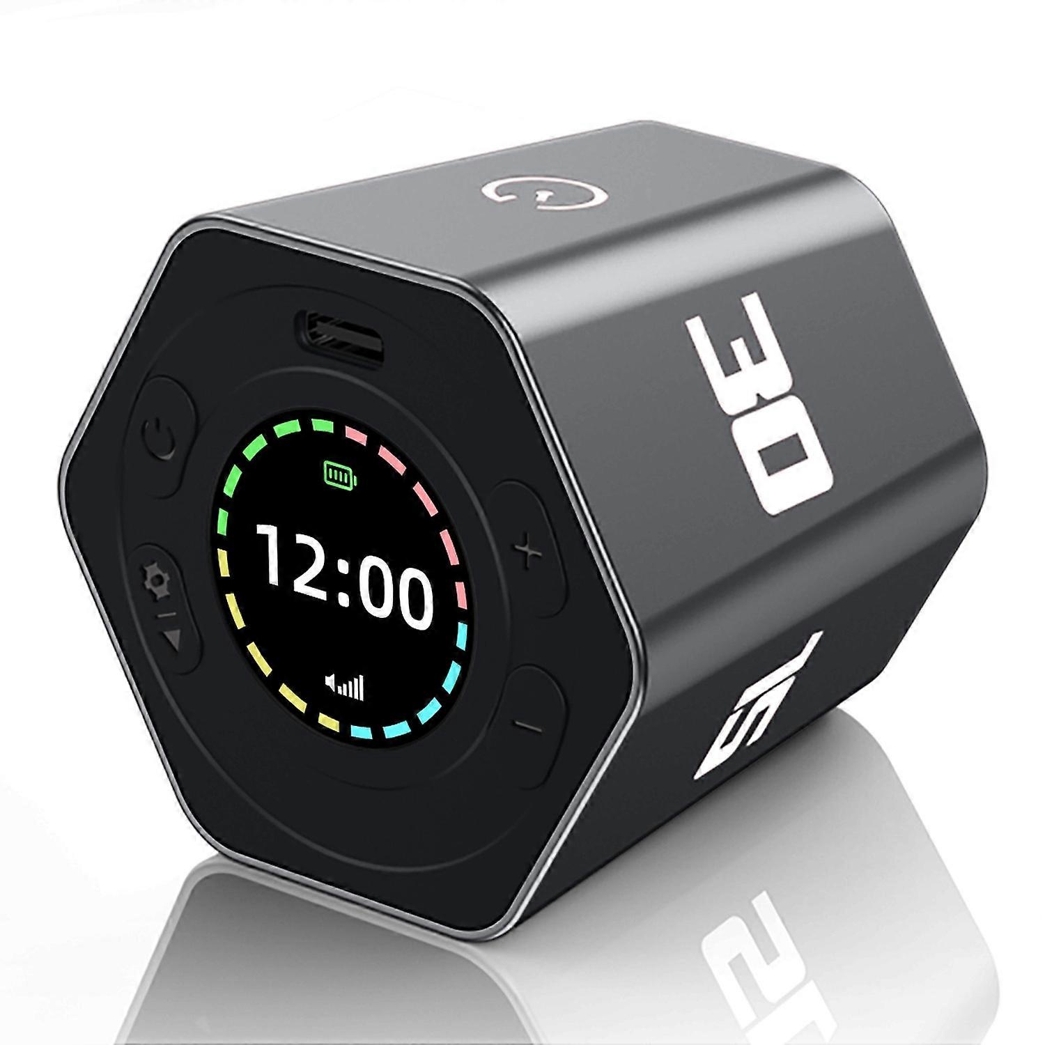 Multi-sided Timer Flip Countdown Alarm Clock Self-discipline Tool Kitchen Cooking Sports Beauty Timi