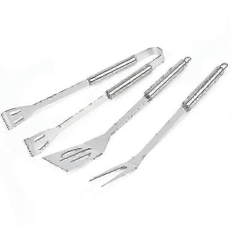 Weber Premium 3-Piece Stainless Steel Tool Set - Black