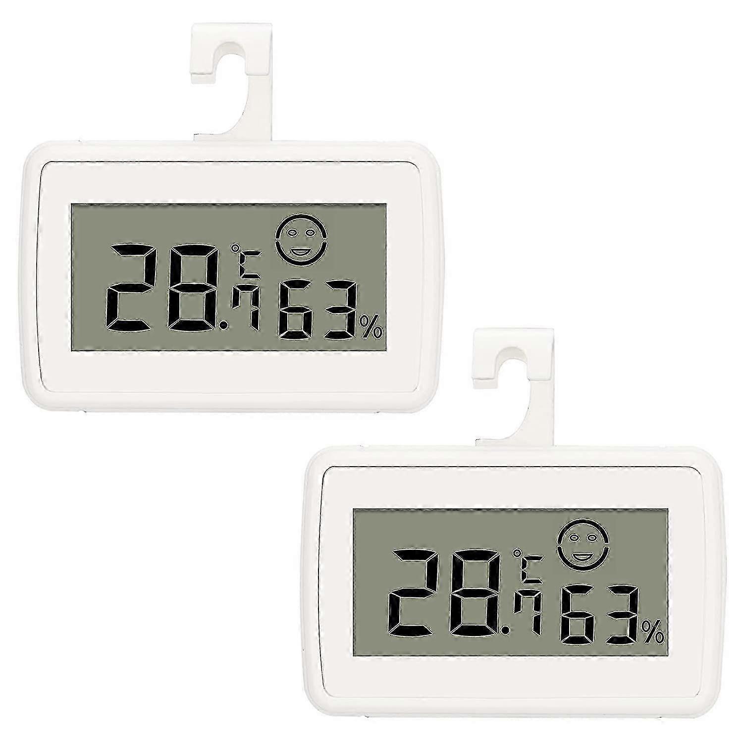 Mini Digital LCD Thermometer Hygrometer with Max/Min Record (2pcs)