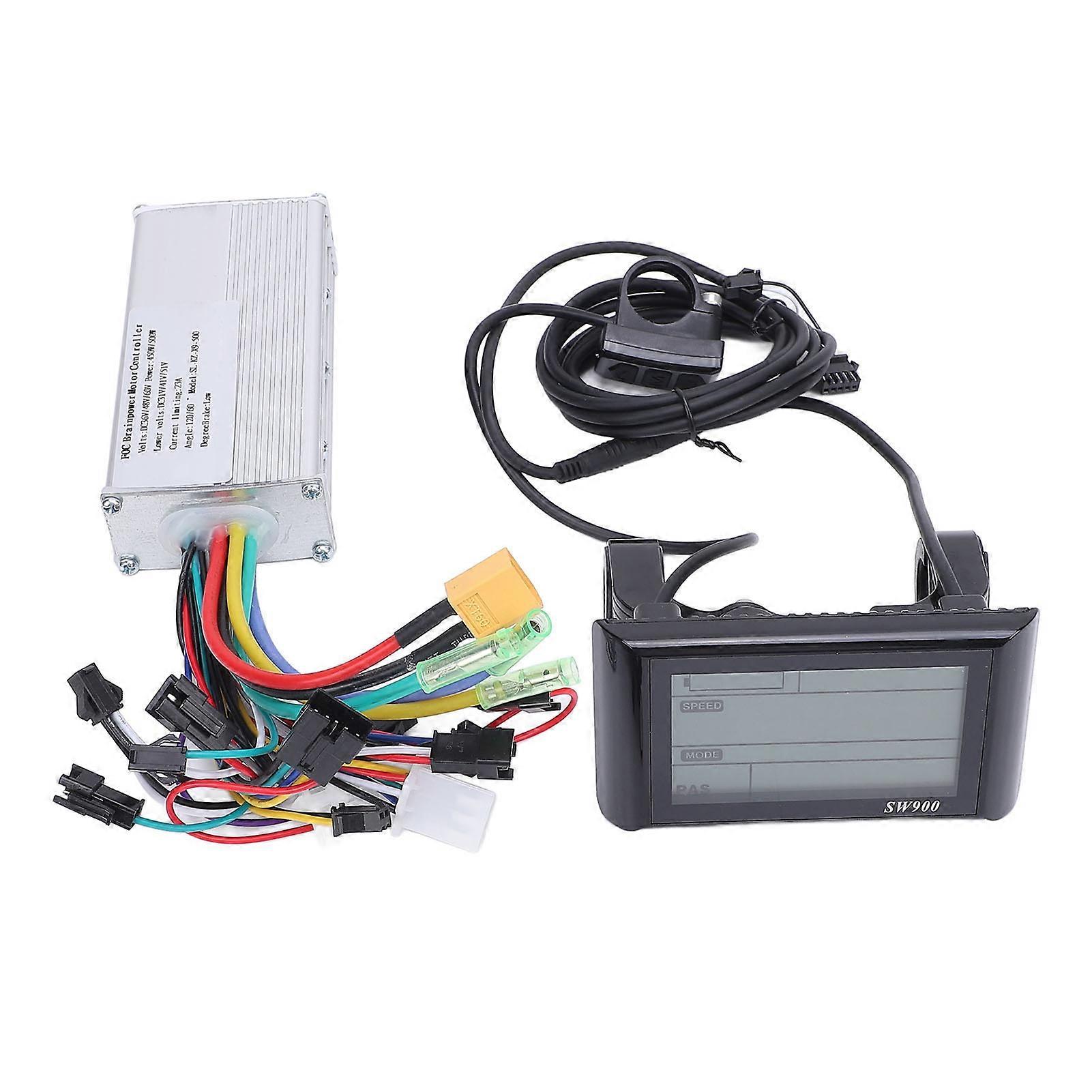 36V 48V 60V 450W 500W Intelligent Brushless Square Wave Controller with LCD Display Panel Kit for Electric Scooter