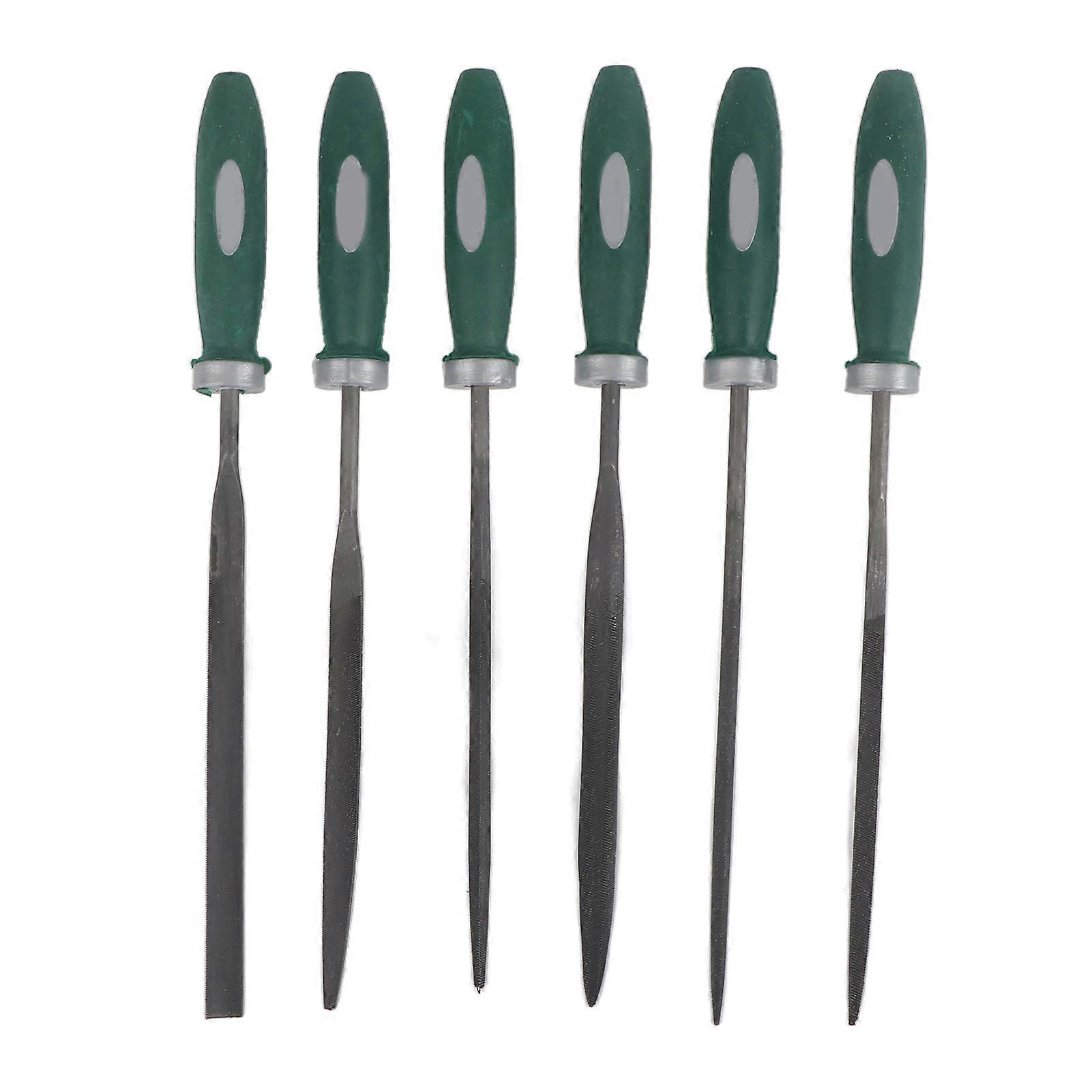 6-piece diamond file shaping tools for jade polishing, metal buffing