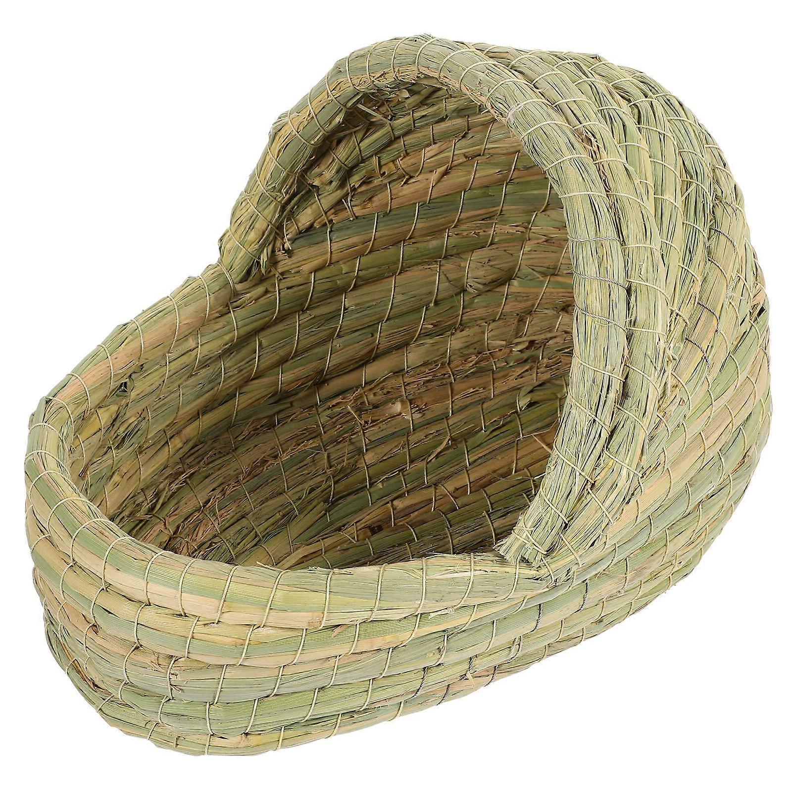 Natural Woven Chicken Nest Bed Small Comfortable Breeding Egg Laying Hut Slipper Design Handcrafted Cozy Sleeping Space for All Chickens