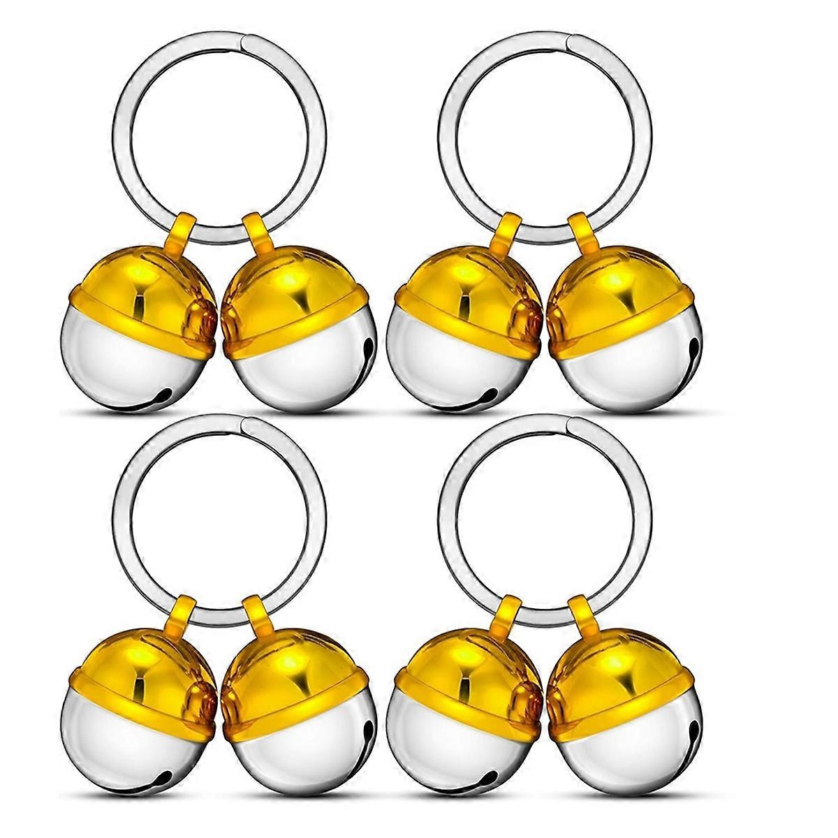 8 Pack Extra Loud Cat & Dog Bells, Brass Dog Collar Bell Pet Tracker, Protect Wildlife, for Various