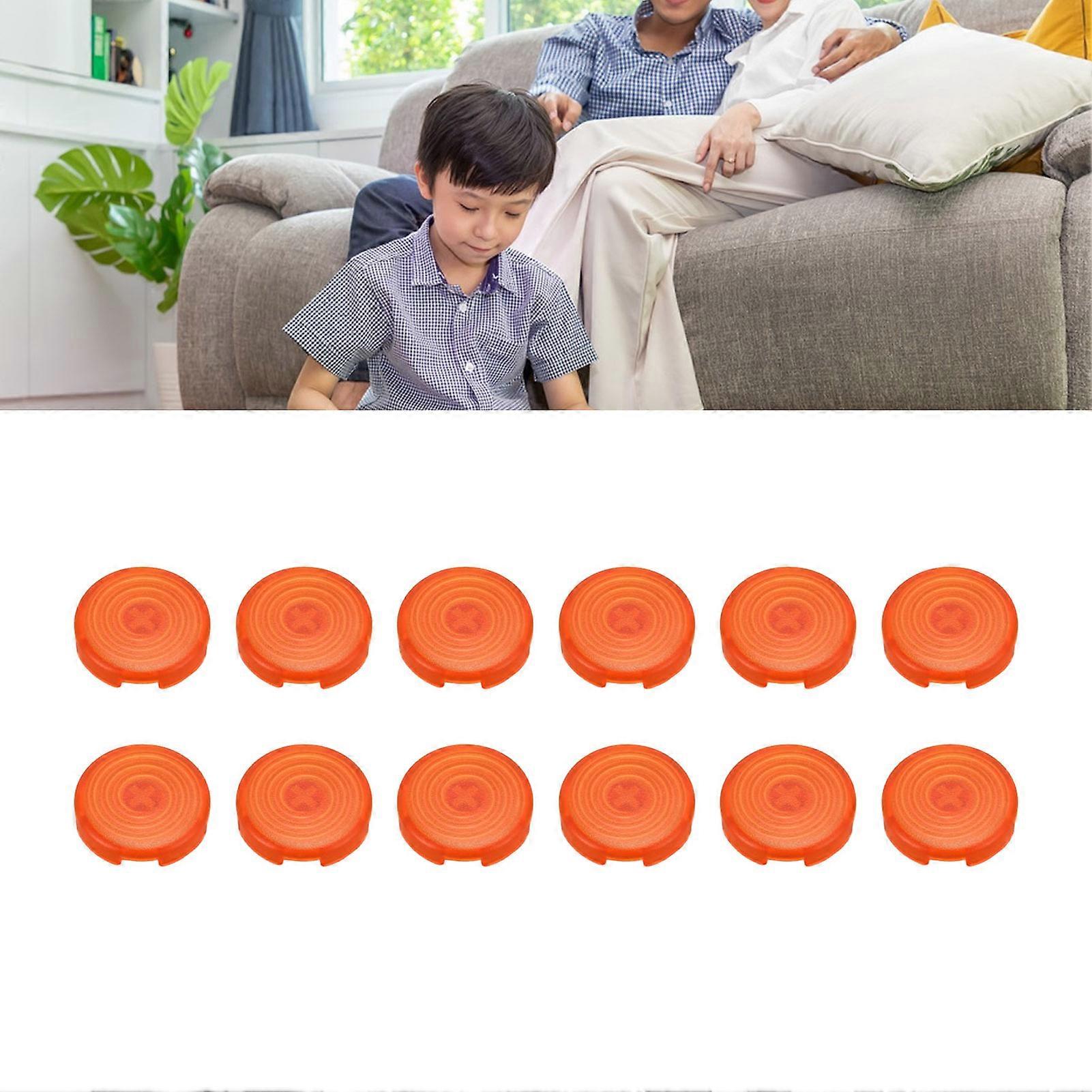 12pcs Arcade Button Cover Replace Mechanical Push Button Cover for Kailh for Cherry for TTC for Akko for Glorious Switches Orange