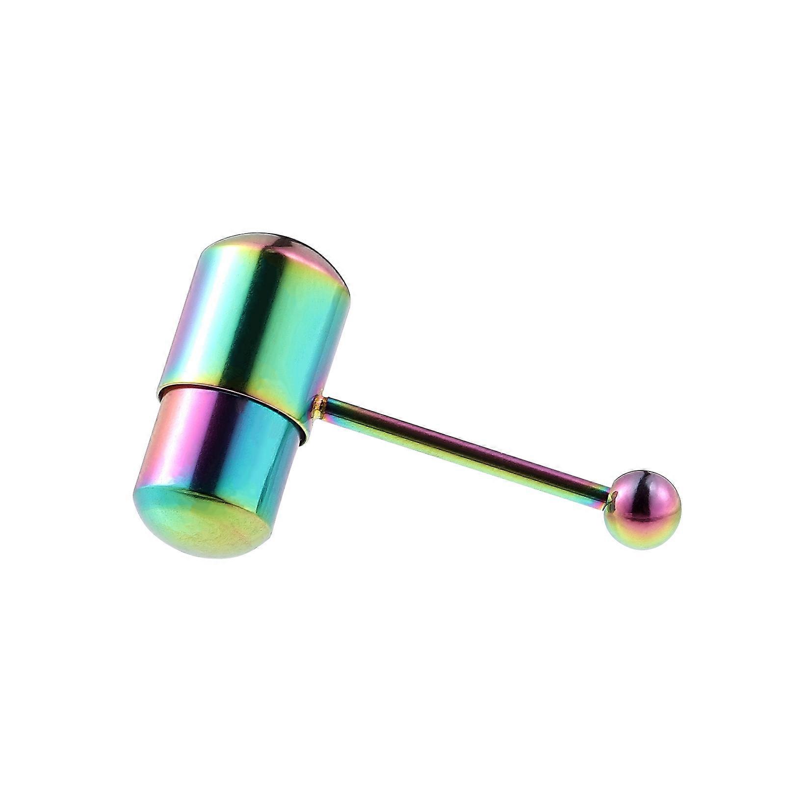 Straight Barbell Tongue Stud Body Piercing Jewelry For Family Vibration 1Pack