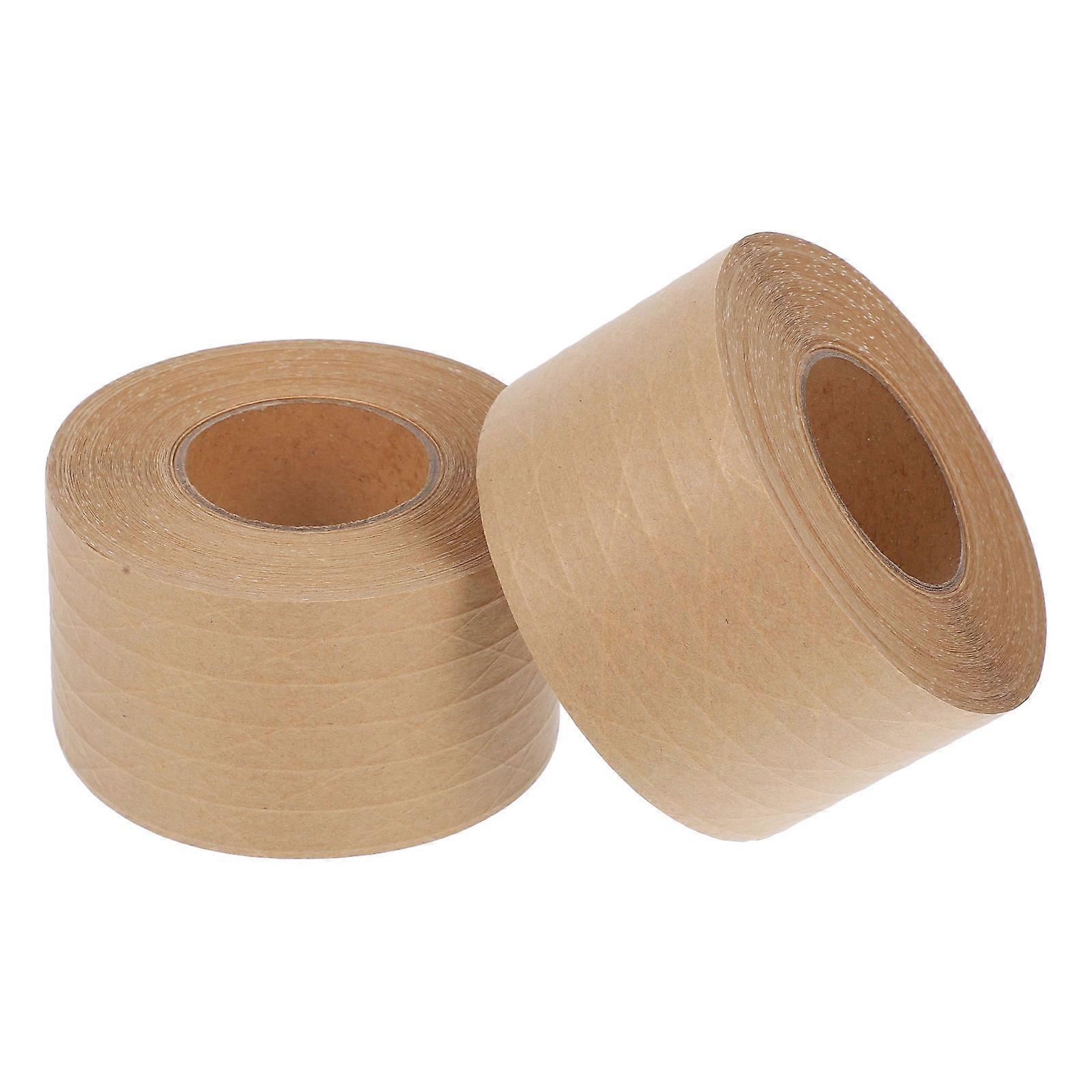 Here's a refined and professional product description for the item you mentioned:
**2pcs Water Activated Kraft Paper Tape – Reinforced Fiber