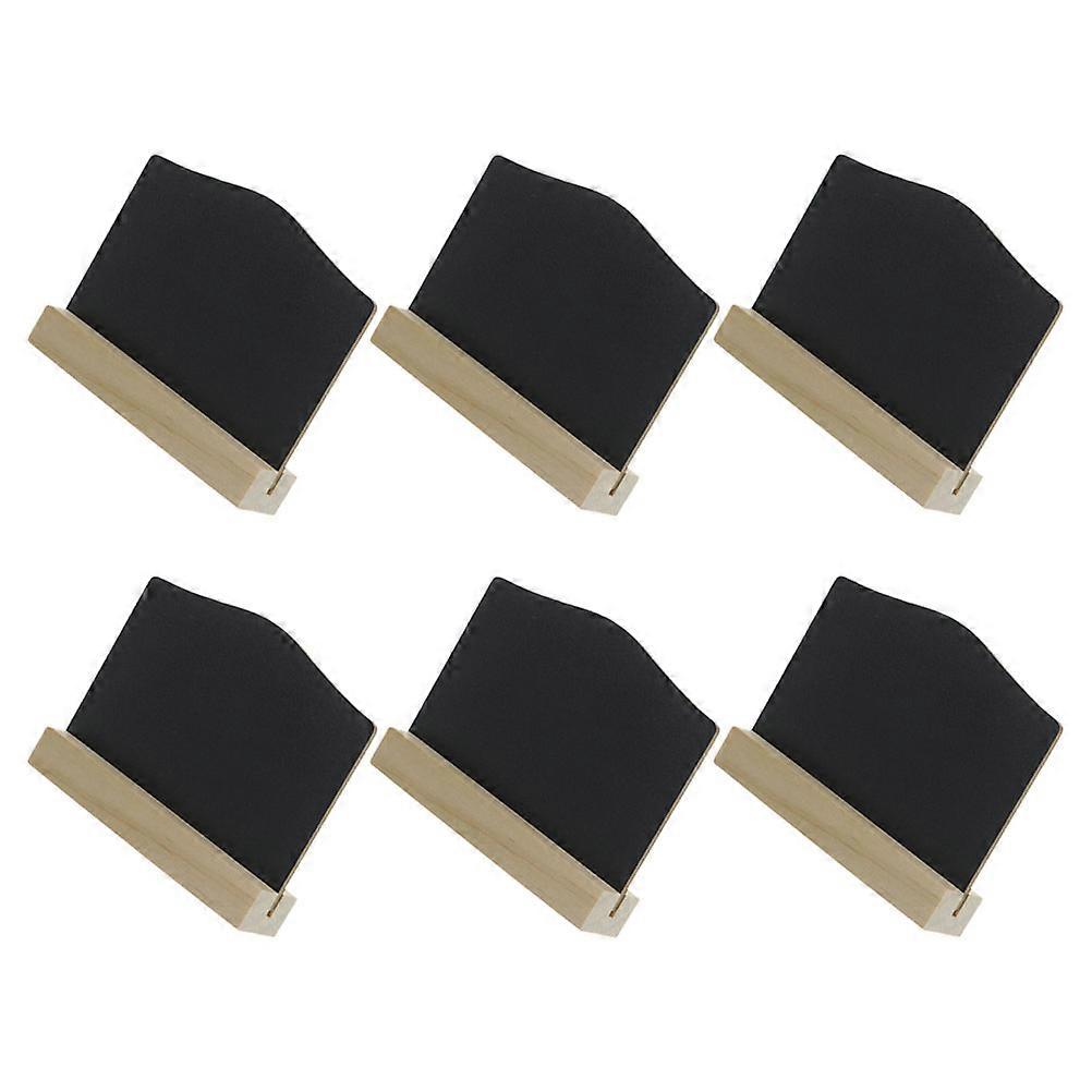 Double-Sided Mini Chalk Boards Miniature Table Chalkboard For Hotel Message Board 6Pcs