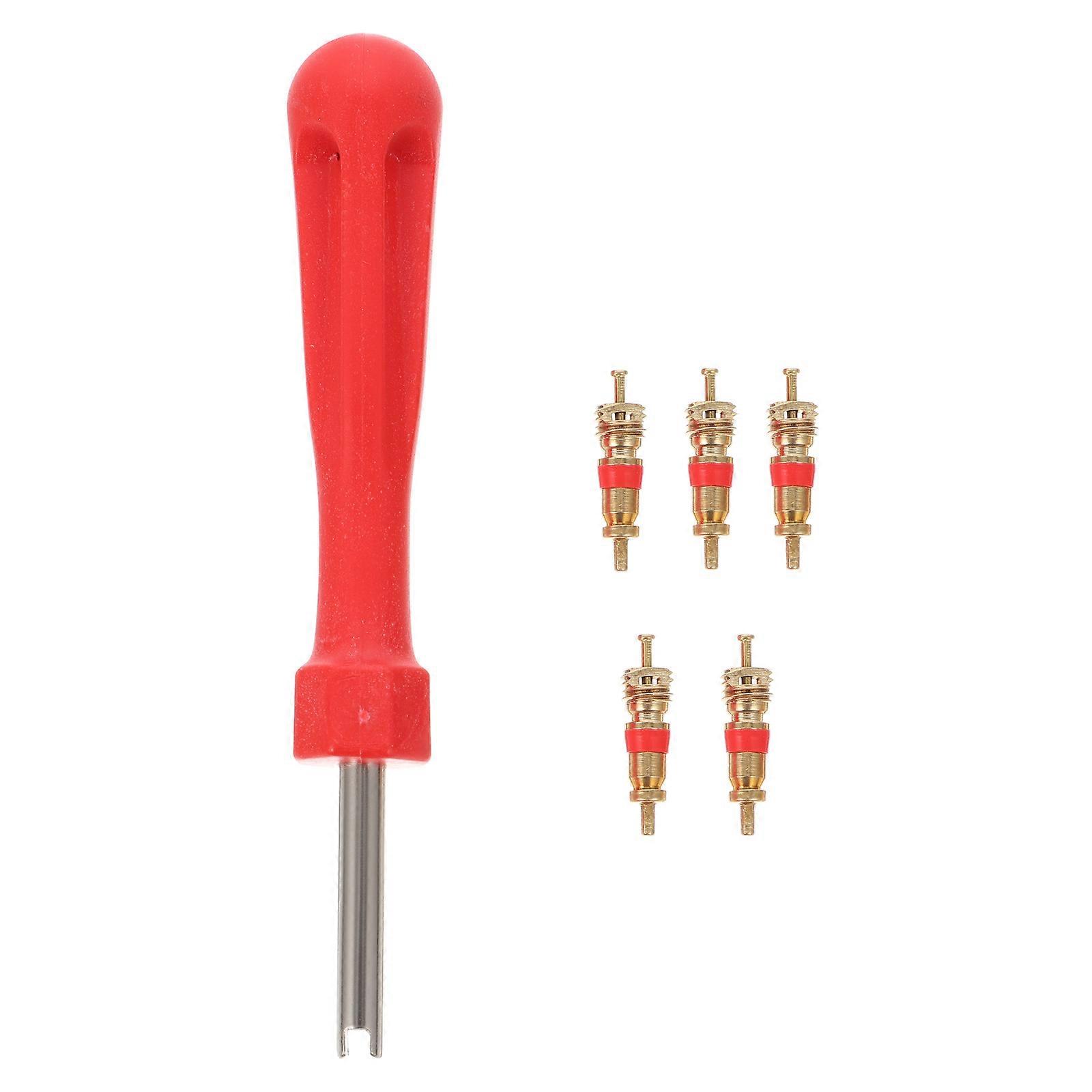 The **Tyre Stem Core Remover Tool with Replacement Cores** is a handy and essential tool for anyone who owns a vehicle—be it a **car, truck,