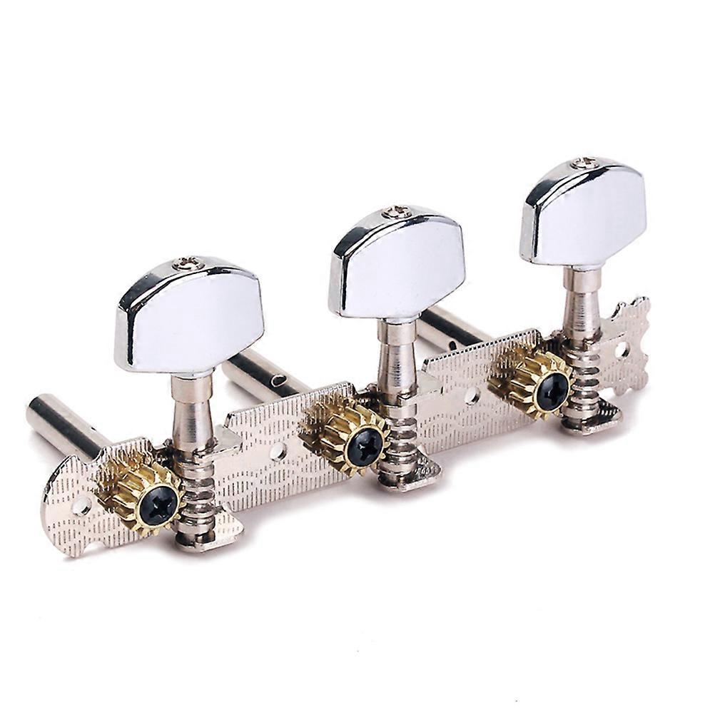 Metal Square Button Guitar Tuning Pegs – Durable 6 String Tuner Keys for Acoustic and Classical Guitars, Improve Vibration Frequency for Accurate