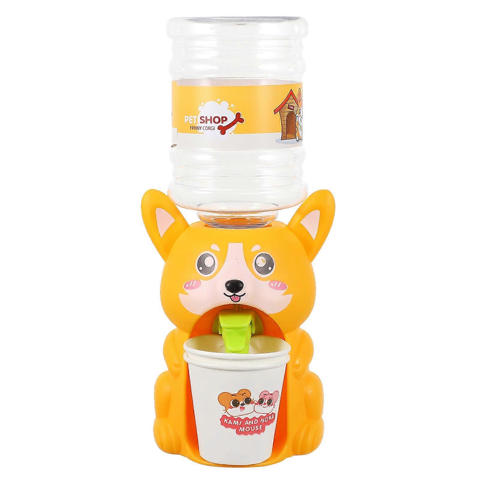 Adorable Mini Corgi Water Dispenser Fountain for Creative Play Scenes – Easy to Clean, Bright Colors, Engaging Learning Toy
