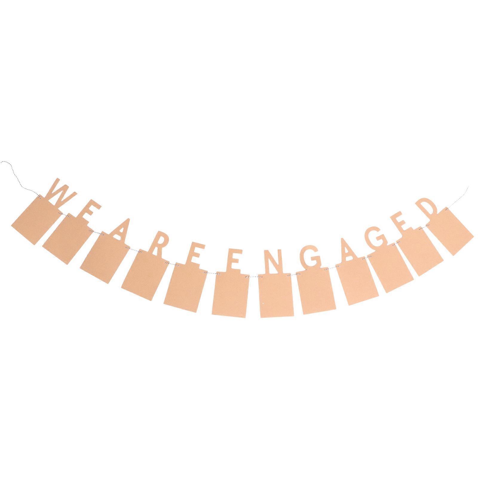 Paper Decorations Hanging Glitter Paper Banner Engagement Theme 1Pc