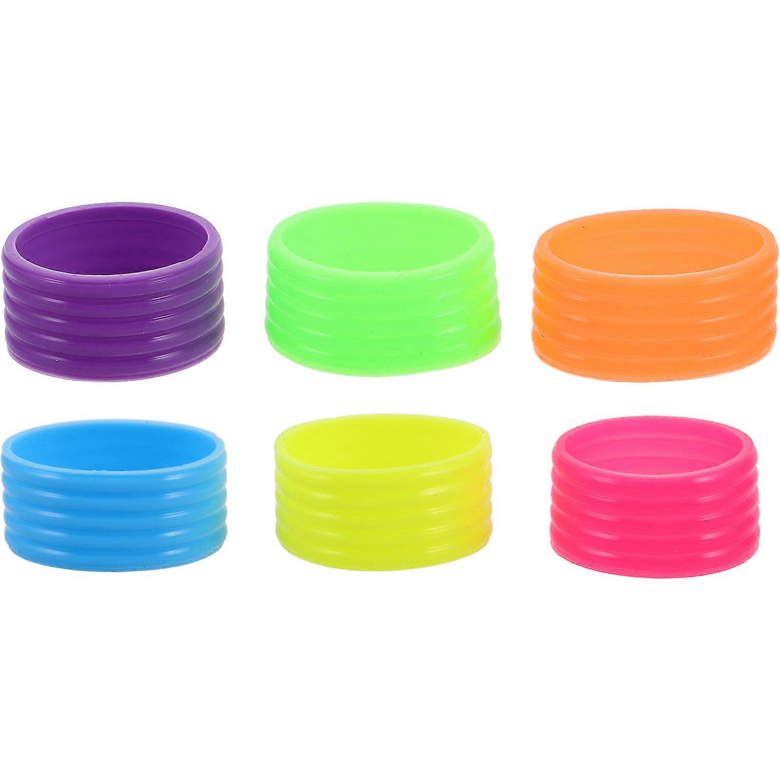 Tennis Grip Band Sweat-Resistant Circular Design For Racket Sports Enthusiasts In Various Colors 6Pcs