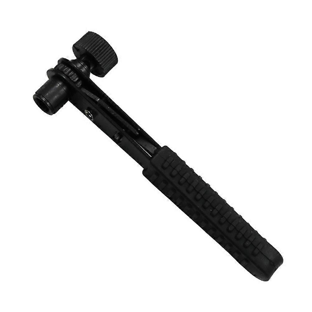 Mini Compact Wrench Simple Socket Wrench Screwdriver Rod Confined Spaces Black Plastic 1Pack