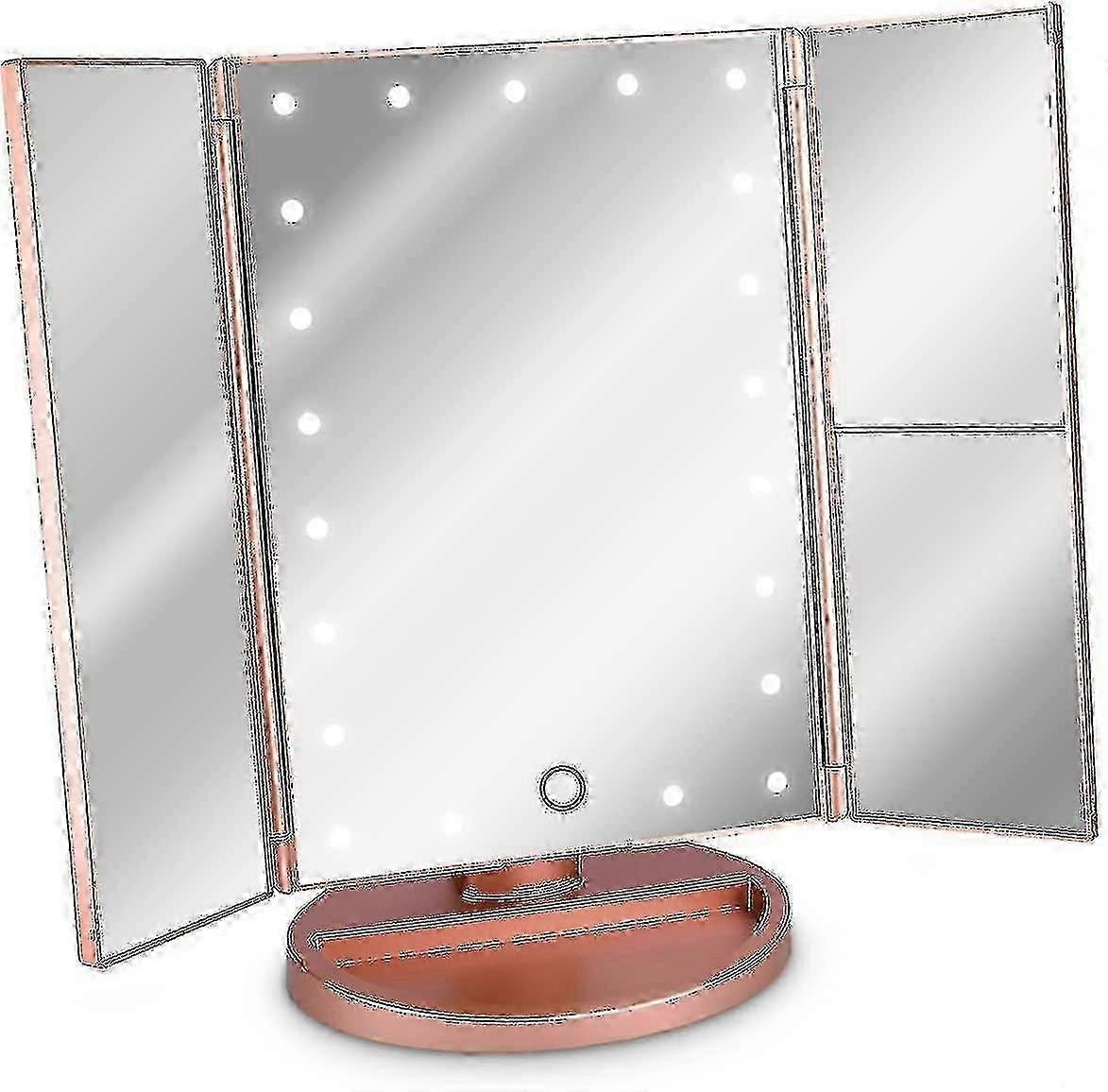 Folding Standing LED Cosmetic Mirror