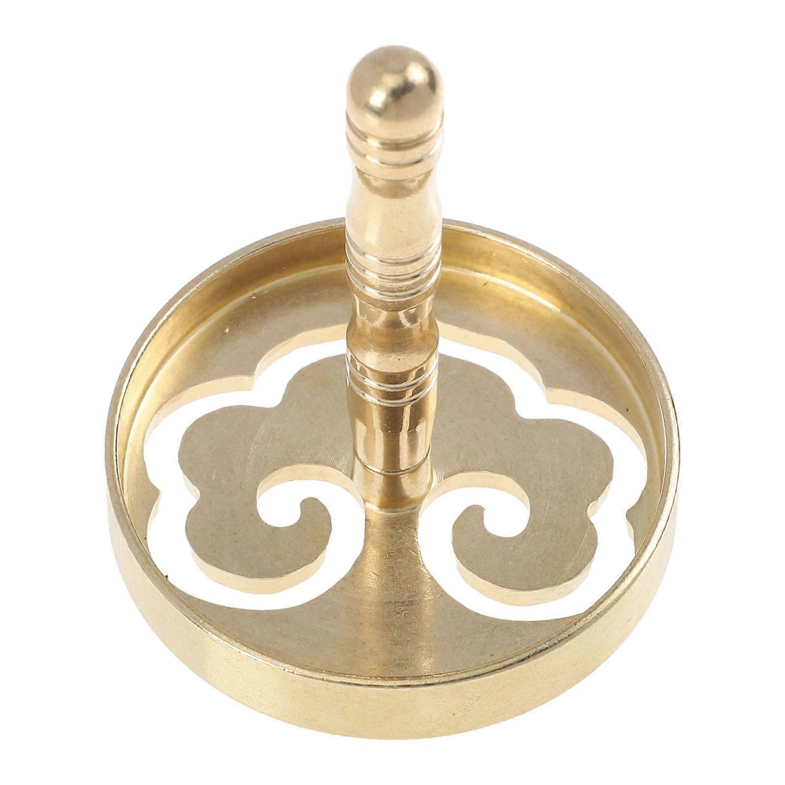 Golden Copper Incense Ash Press Mold Tool for Home Use 1pc