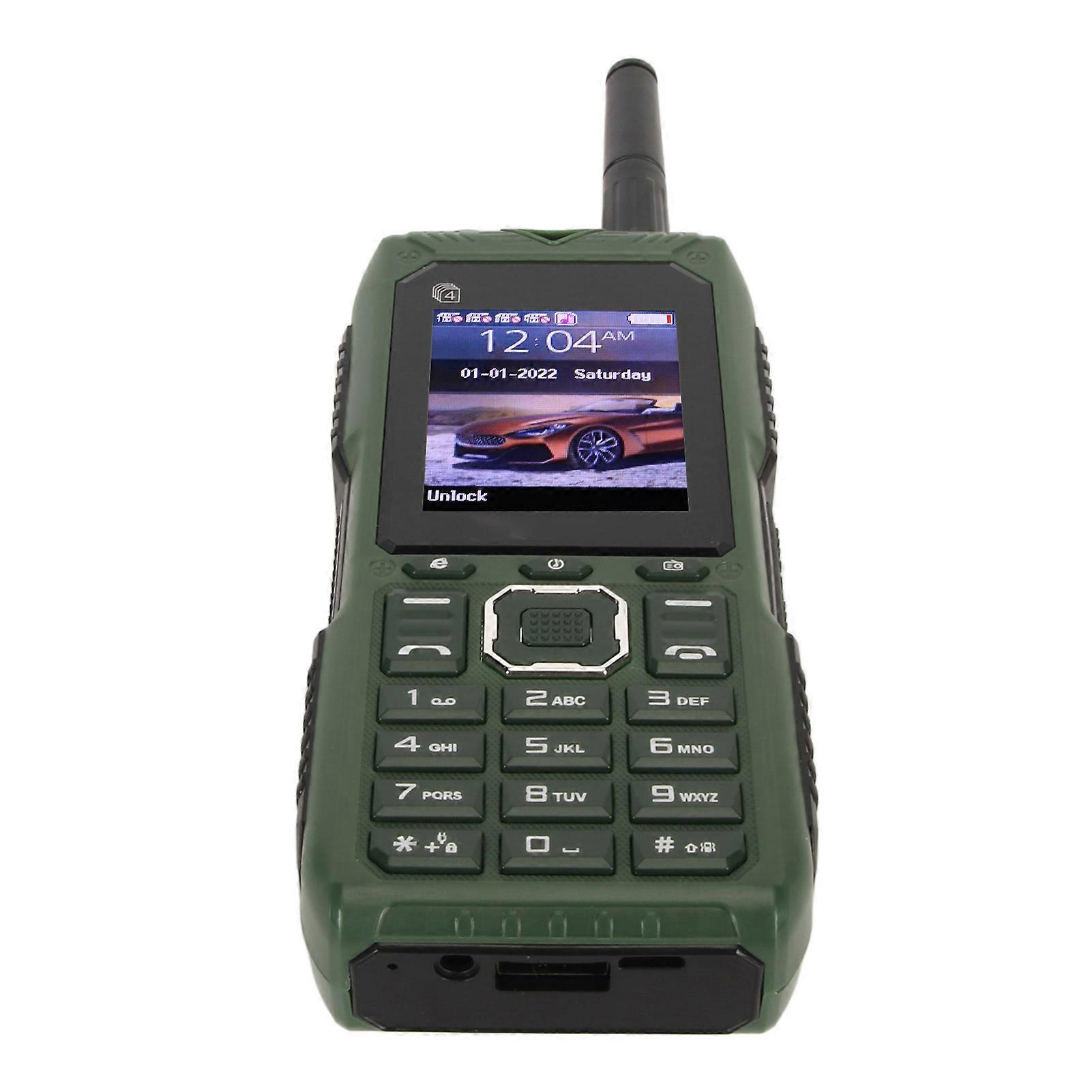 ロック解除済みシニア向け携帯電話 2G レトロ 4カード 4スタンバイ 2400mAhバッテリー 大型ボタン アンテナ付き 高齢者向け キッズ向け