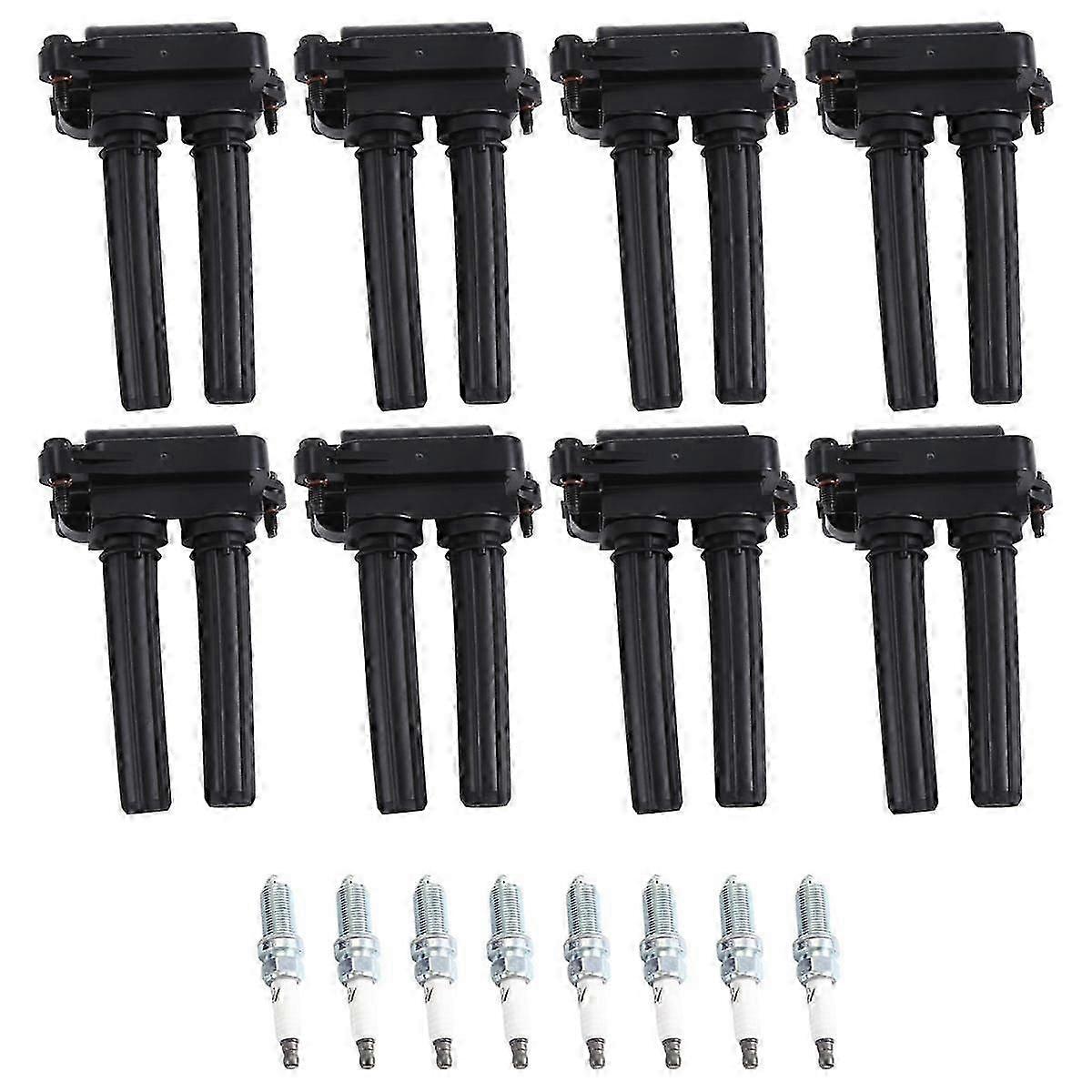 Set of 8 UF504 Ignition Coil Spark Plug for Ram 1500 2500 5.7L