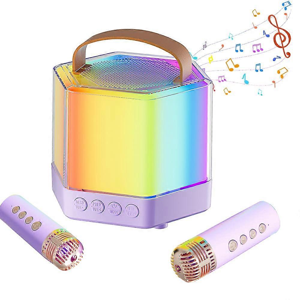 Karaoke Machine for Kids with 2 Microphones, Mini Children's Karaoke Microphone Toy, Gift for Ages 5 6 7 8 9 10 11 Years Old.