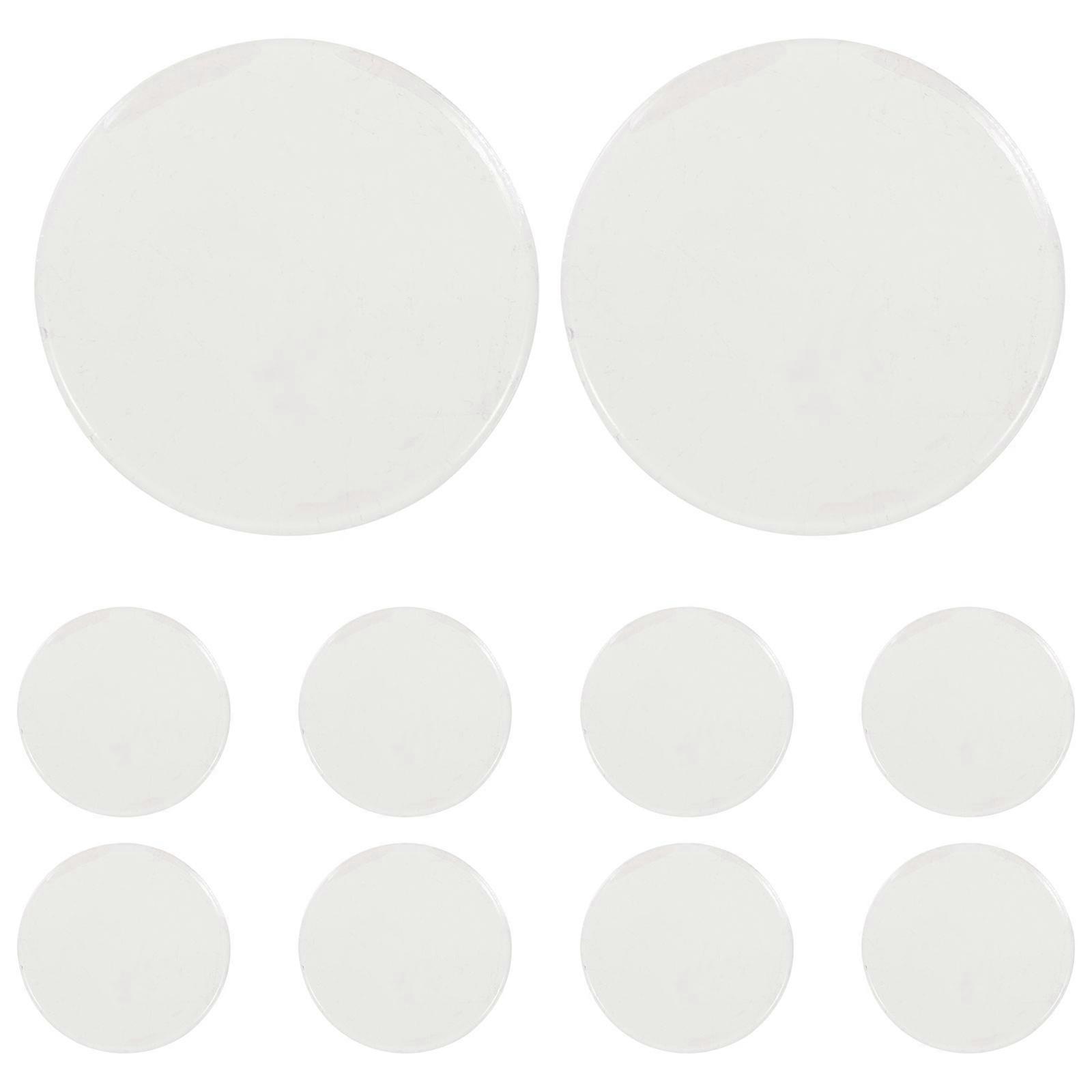 Transparent Glass Grafting Eyelash Pads Reusable Round Tools for Eyelash Extensions Beauty Salons Makeup Professionals Durable Easy to Clean