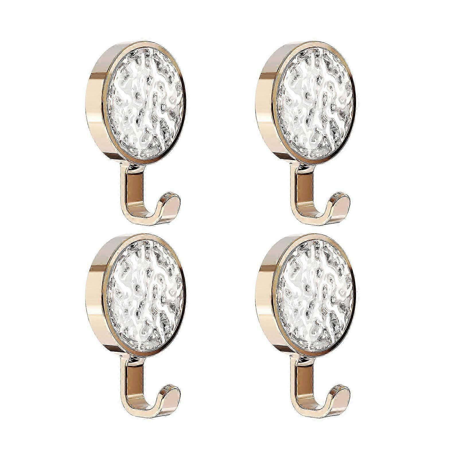 4pcs Waterproof Rustproof Bathroom Hooks with Strong Adhesion for Office Home Use Bathroom Storage Hooks-Good