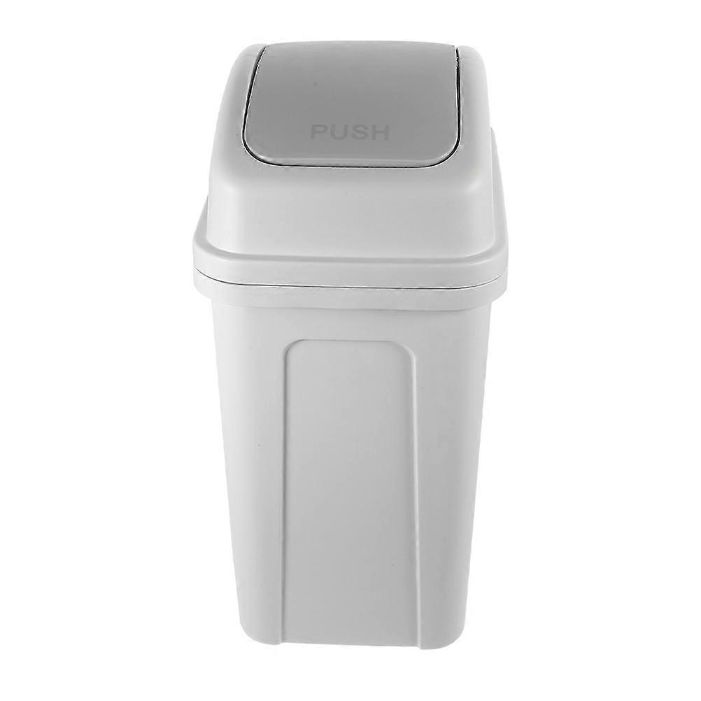 Trash Can Bin Rectangular White Bathroom Use Large Capacity Odor Control 1Pack