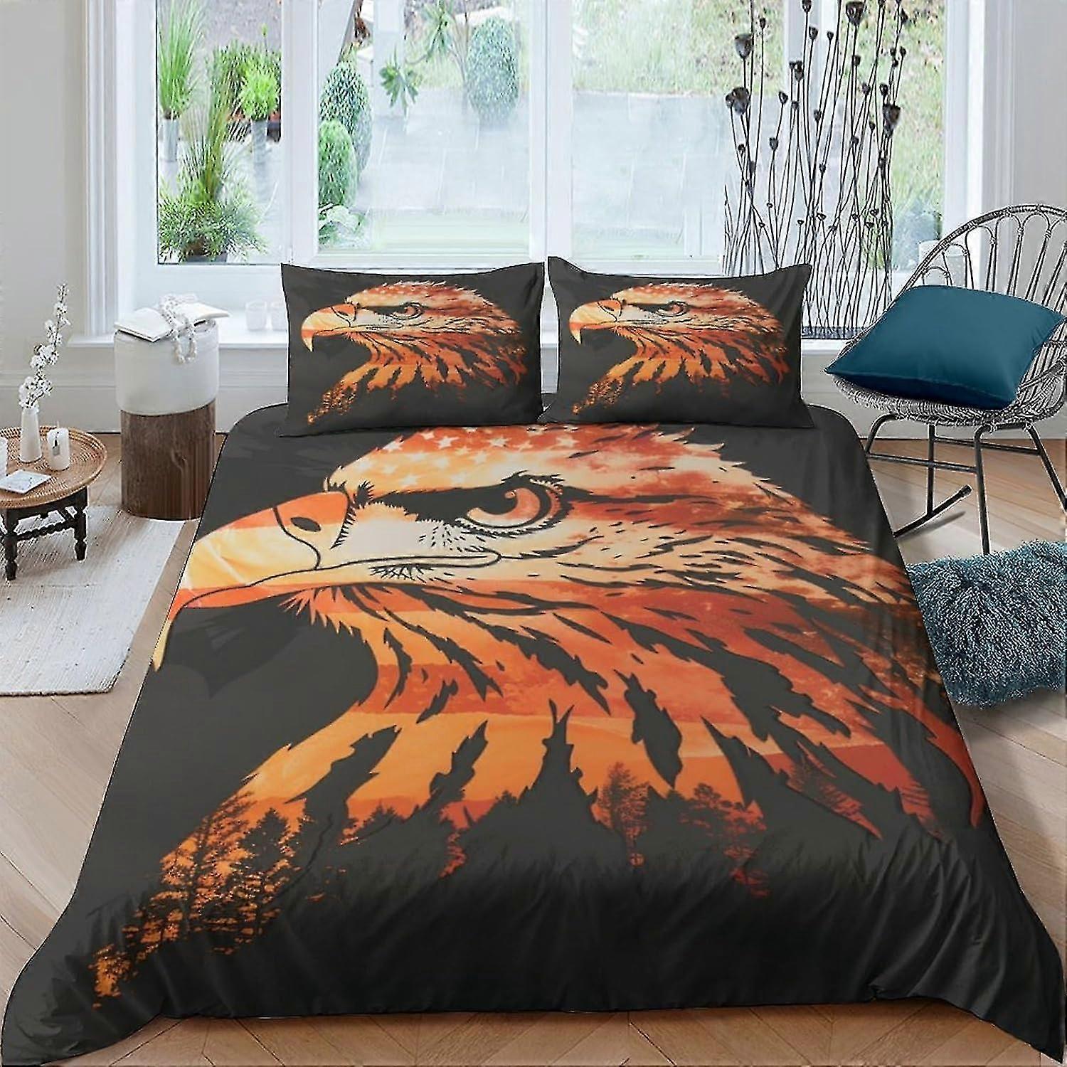 Duvet Cover for Teens and Adults, Soft Microfiber Bedding Set with Zipper Closure, 3D Print Design