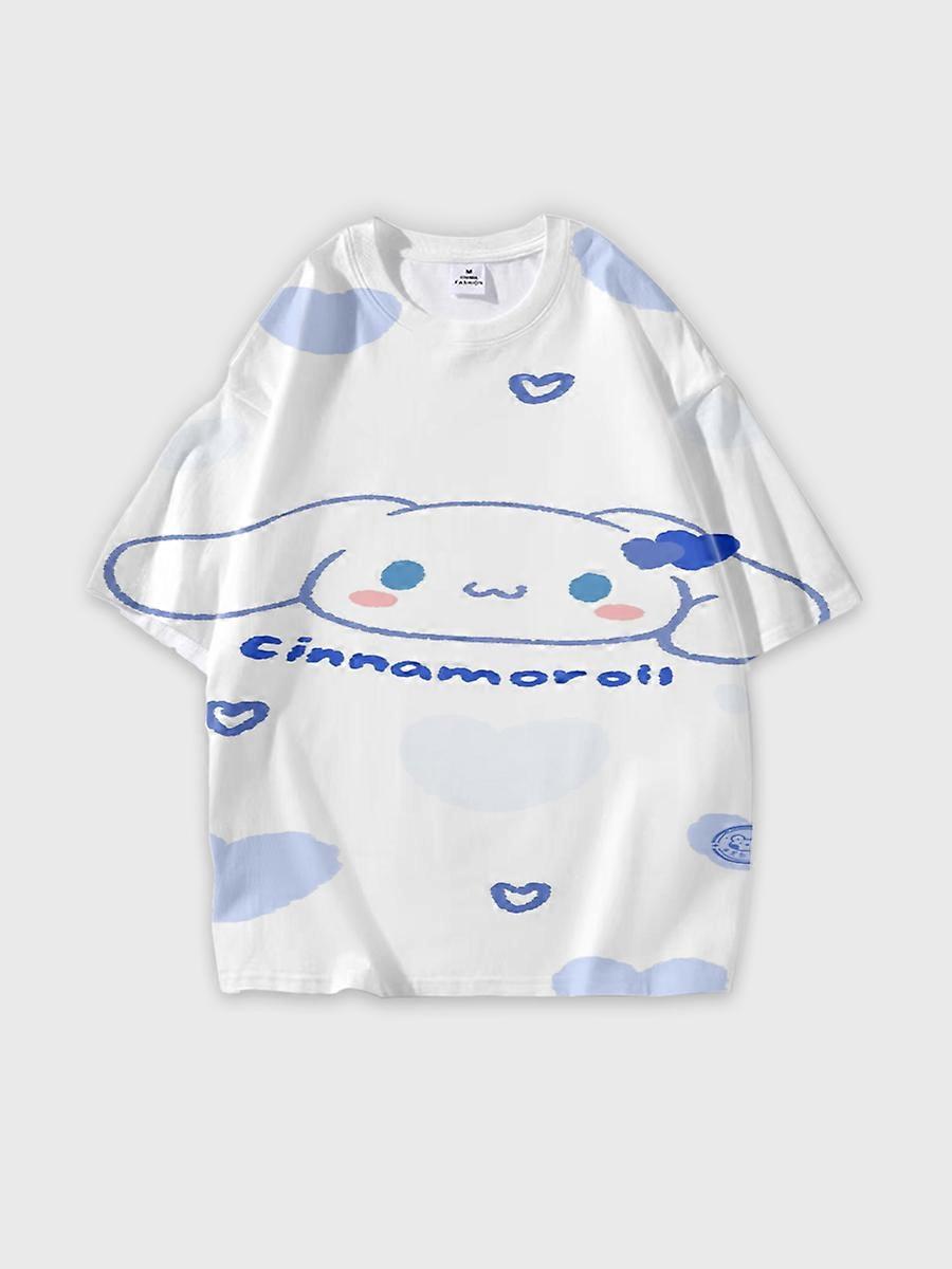 T-shirt round neck Pattern loose short sleeve JW1497