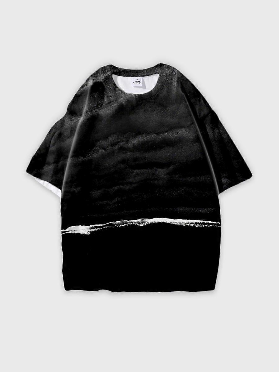 T-shirt round neck Pattern loose short sleeve JW2275