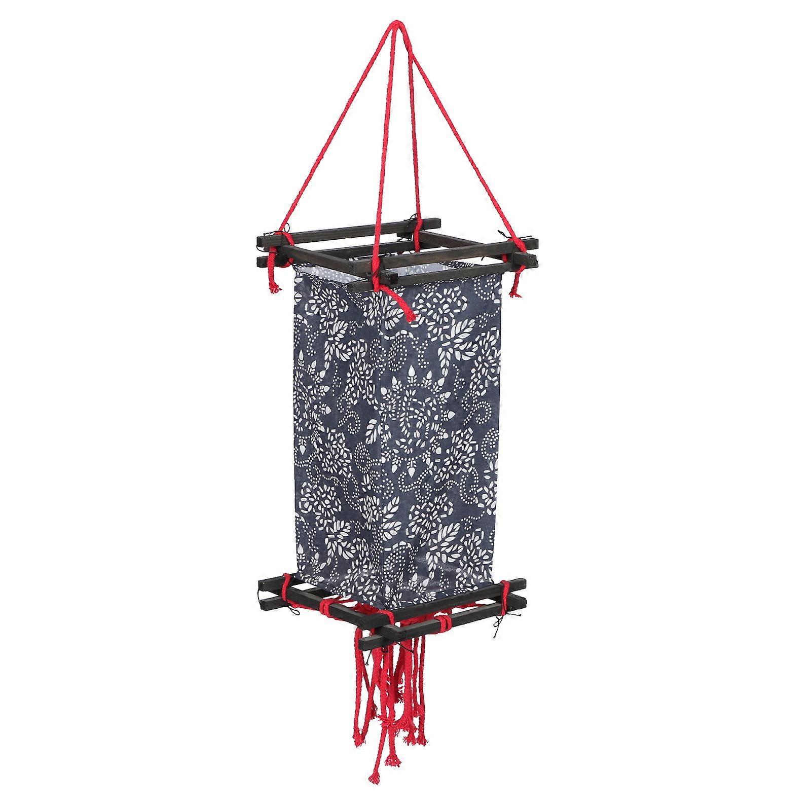 Hanging Lantern Shade Vintage Lantern Theme Design Wood Composite Material Light Diffusion 1Pcs