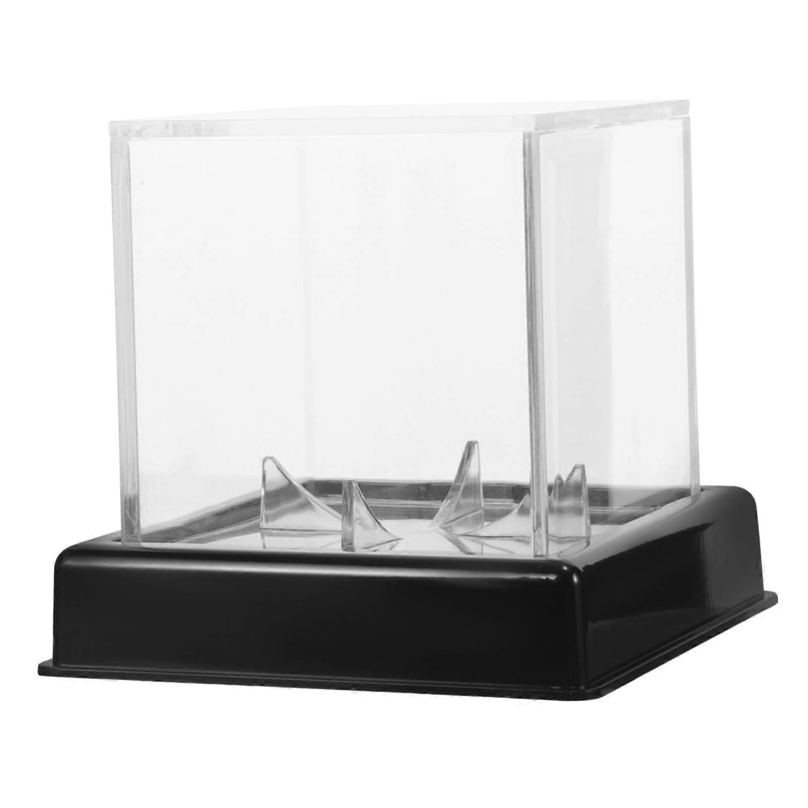 Caja de exhibición de béisbol, estuche de béisbol transparente, cubo de exhibición de béisbol, soporte de béisbol transparente, cubo de almacenamiento de béisbol, soporte de béisbol transparente, cubo