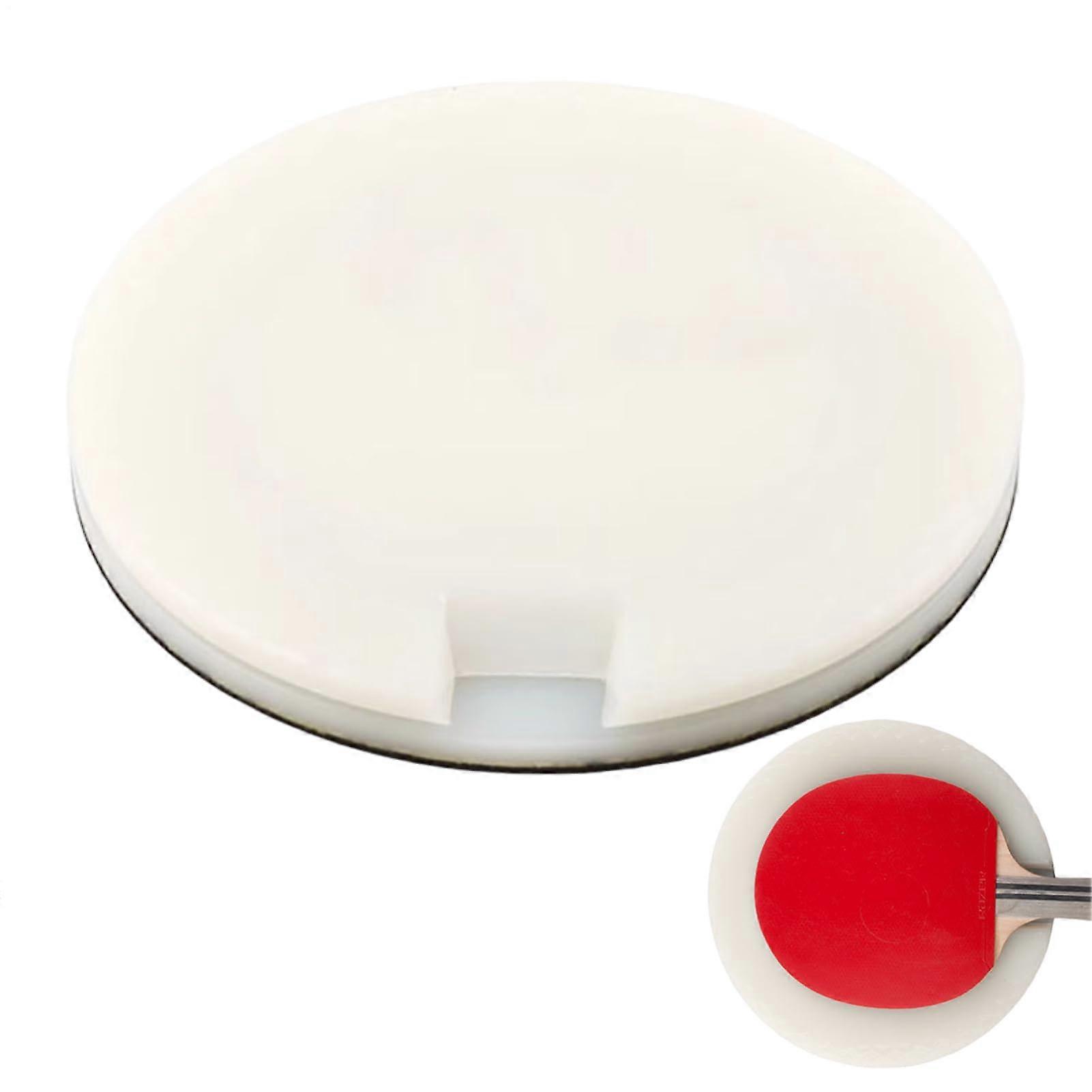 Gummi cutting board for racket Stable 360 degree rotatable racket rubber board Stainless steel table tennis cutting Table for players, beginners