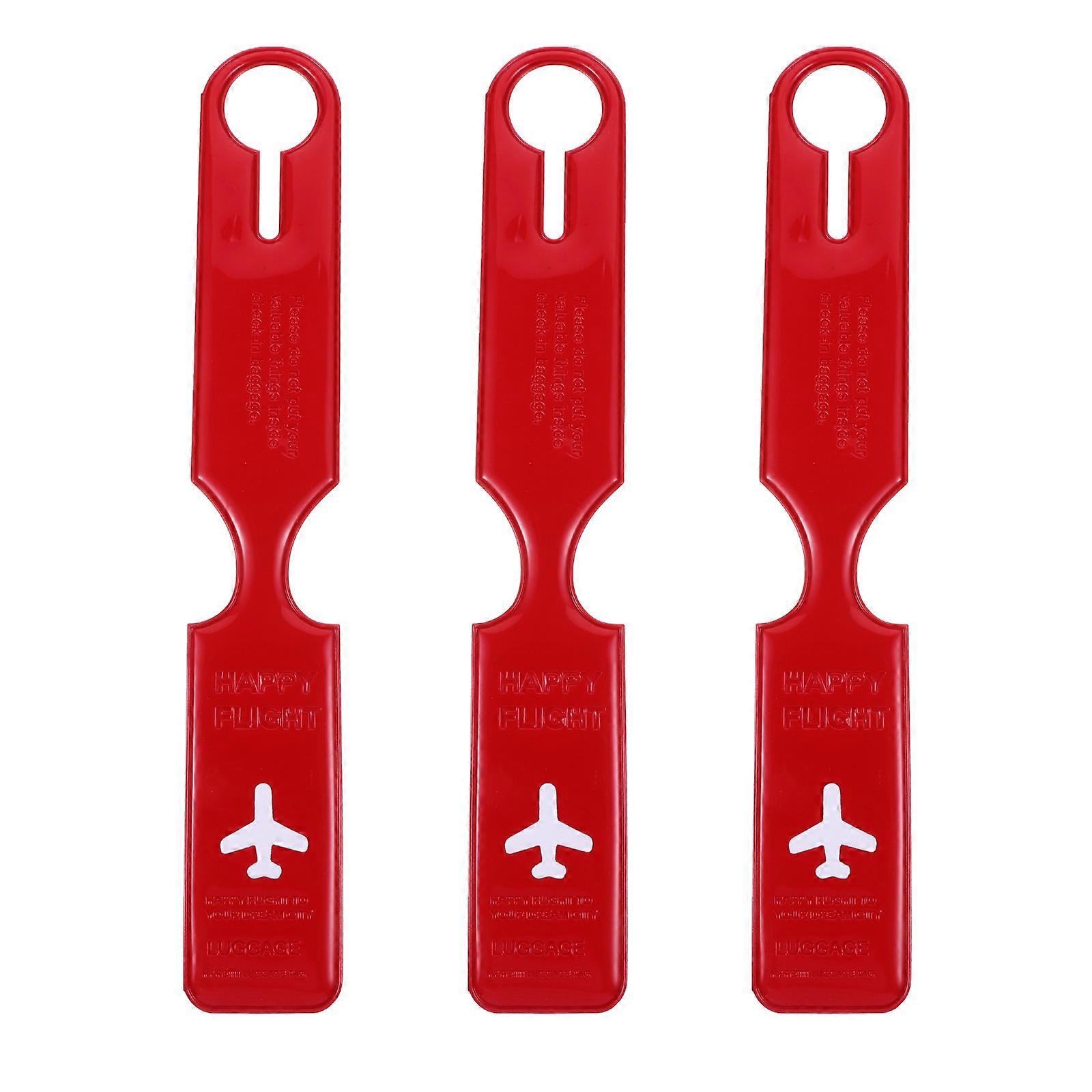 3pcs Durable Luggage Tags with Elastic Strap & Buckle – Travel Suitcase Labels for Men & Women – Ideal for Airplane & Cruise Ship Trips