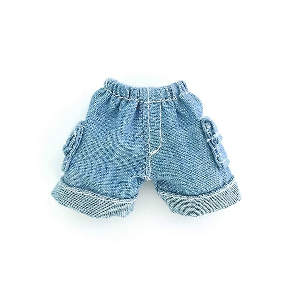 BJD Doll Clothes Pants 1/12 Scale For OB11 And GSC Dolls Light Blue