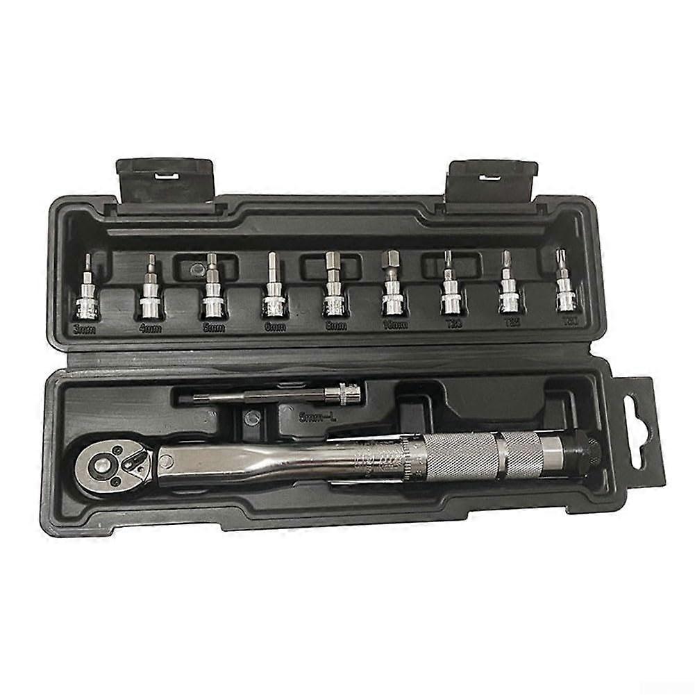 Innovative design, comprehensive 11piece click torque wrench set with enhanced user comfort features