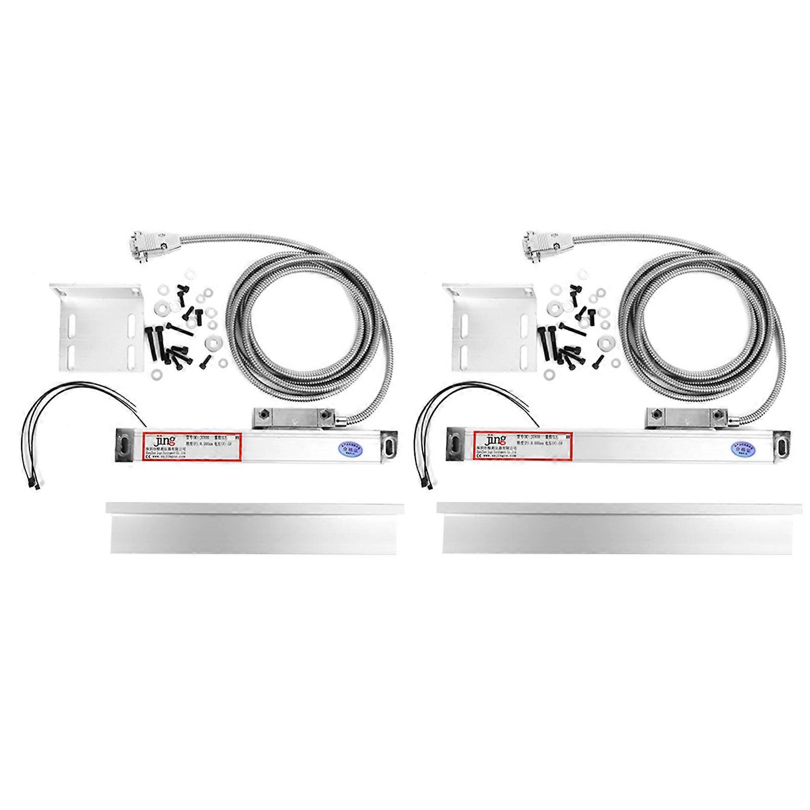 2PCS 100mm 150mm High Precision Linear Scale for JCS800‑2AE/JCS800‑3AE Digital Readout