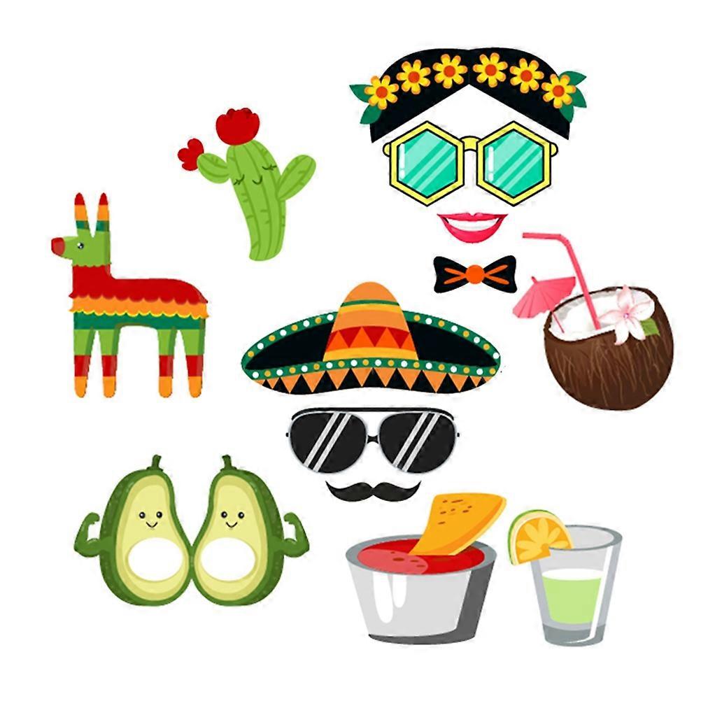 Mexican Party Decorations Photo Prop Set For Carnival Festival Party Friends Photo Shooting 44Pcs