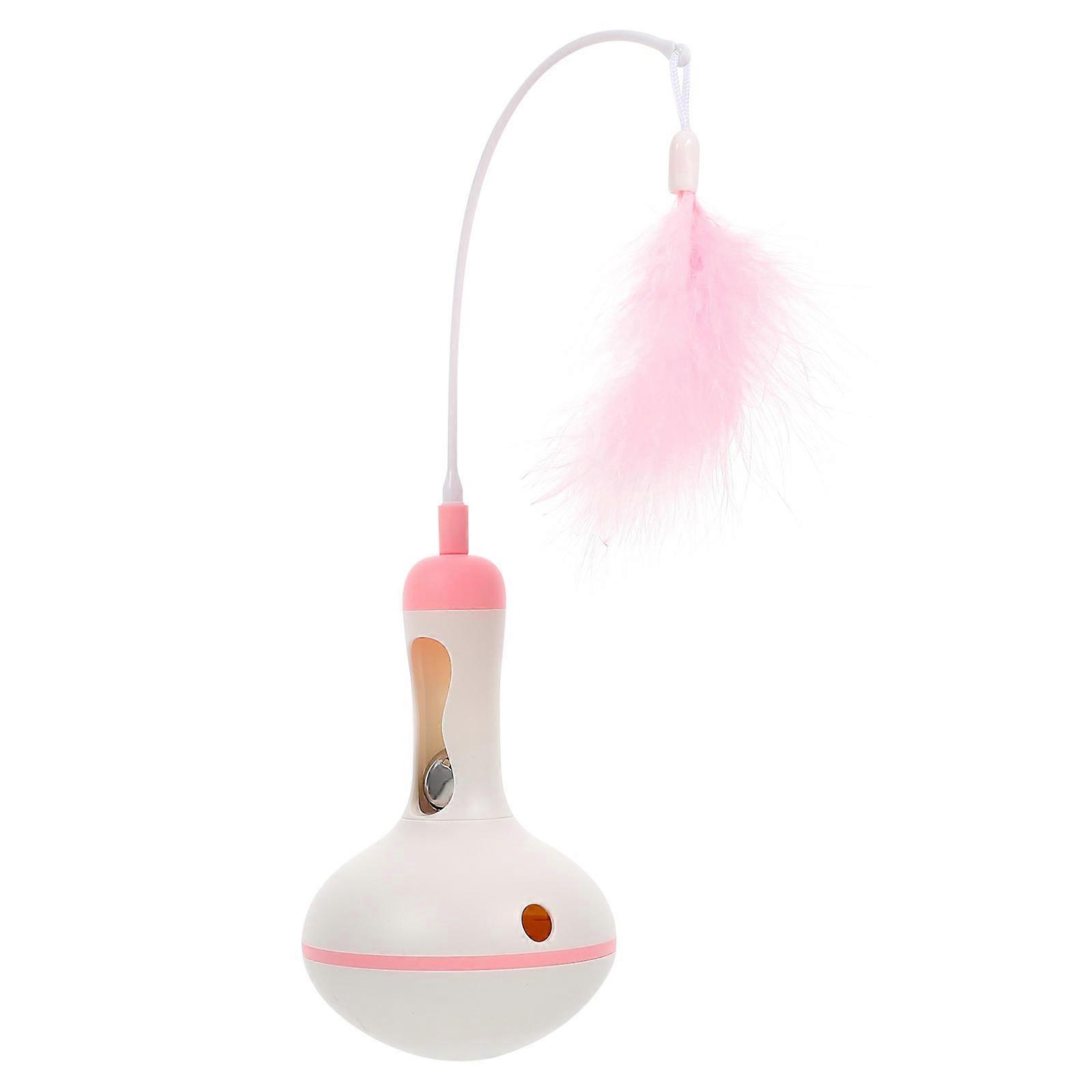 Pink Cat Teaser Toy Cup for Pet Use Made of Safe Plastic to Keep Cats Happy and Active 1 Pc