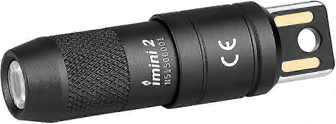 IMINI 2 EDC Rechargeable Keychain Flashlight, 50 Lumen Compact Portable Mini LED