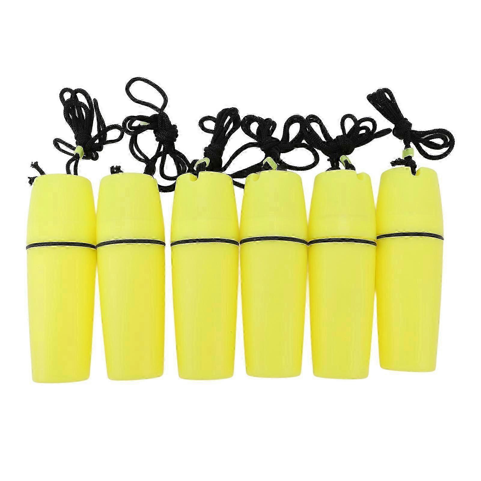 6-Piece ABS Waterproof Canisters with Hooks for Diving and Kayaking