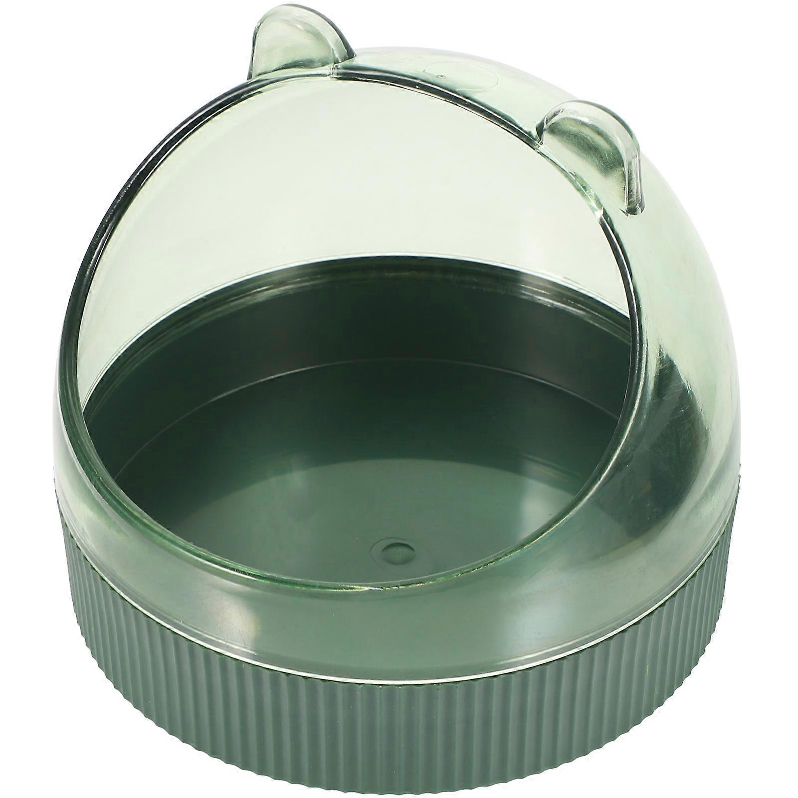 Hamster Accessory Acrylic Rat Bowls 10x9cm Simple Design Prevent Food Overthrow and Spill 1 Set