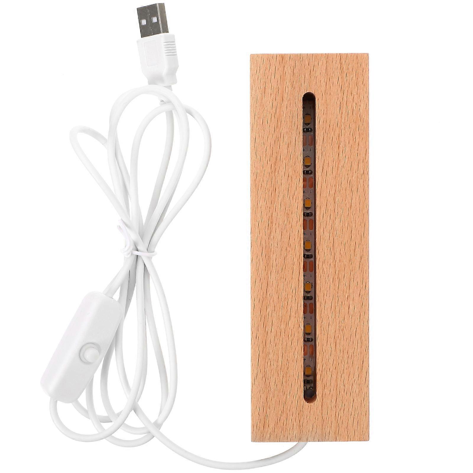 Rectangular Night Lamp Room Night Light Conventional Design Acrylic Plastic 1Pcs